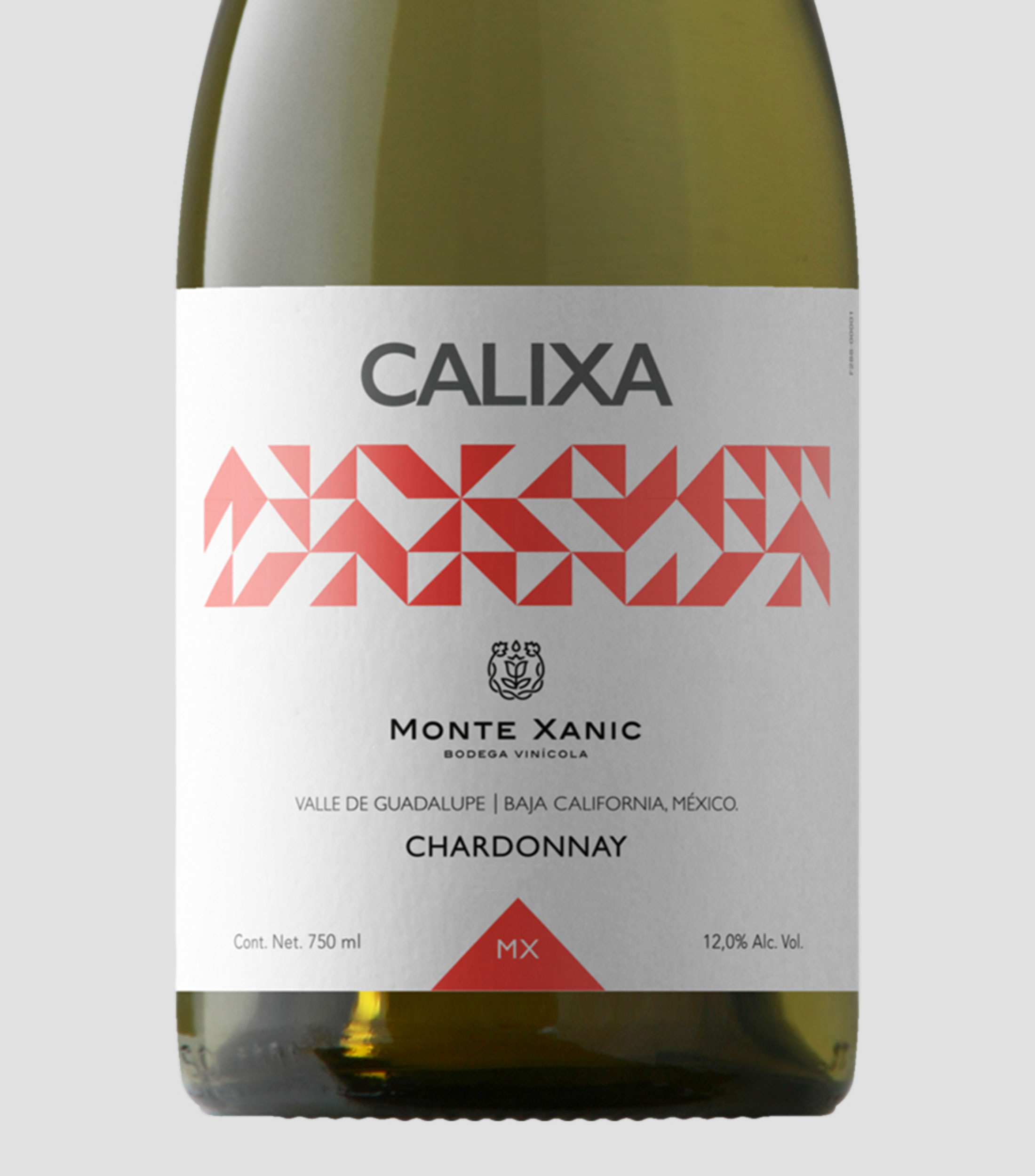 Vino Blanco Chardonnay Calixa, México, 750 ml
