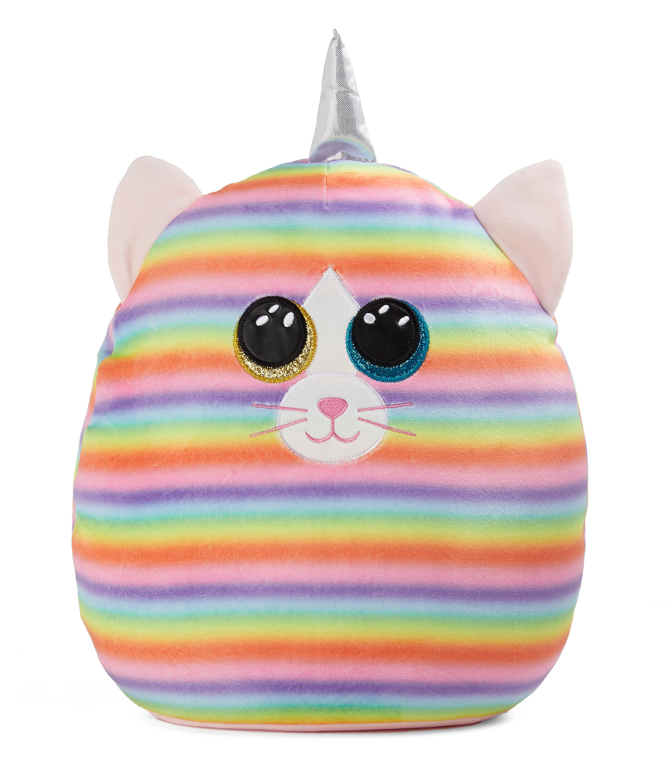 TY Toys Squish a Boo Cat Kirra - 20 CM, Grey+black (2009309
