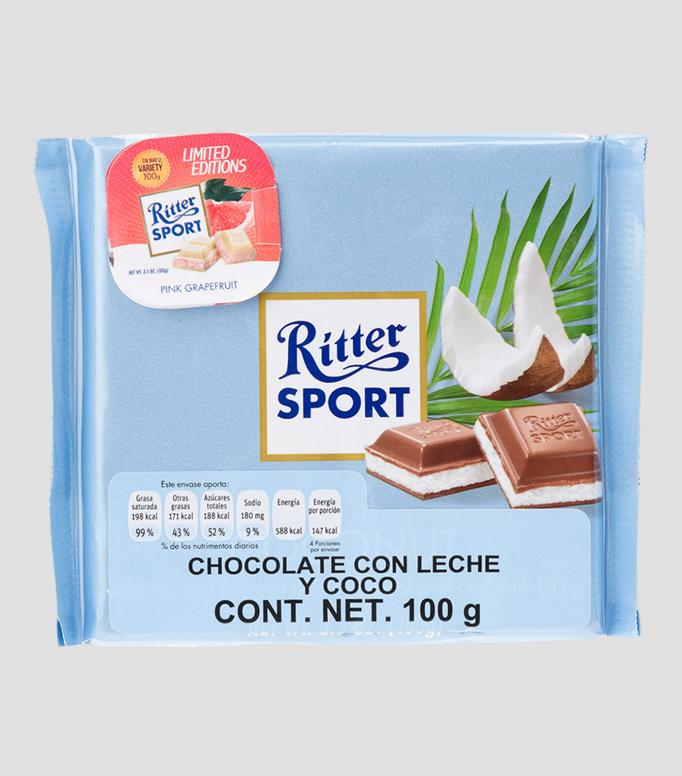 Chocolate con Leche y Coco, 100 g