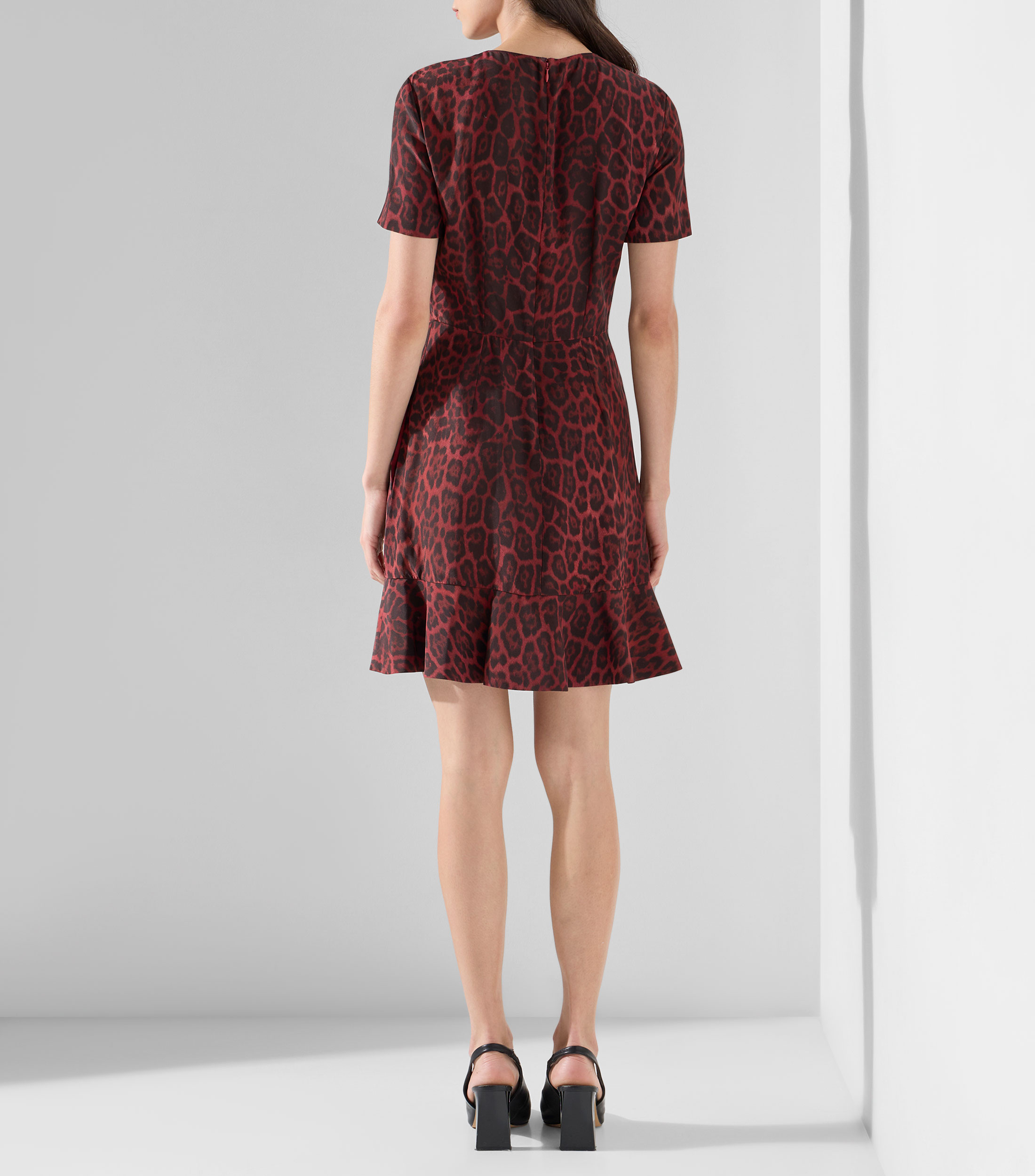 Vestido mini con animalprint Iconic Mujer