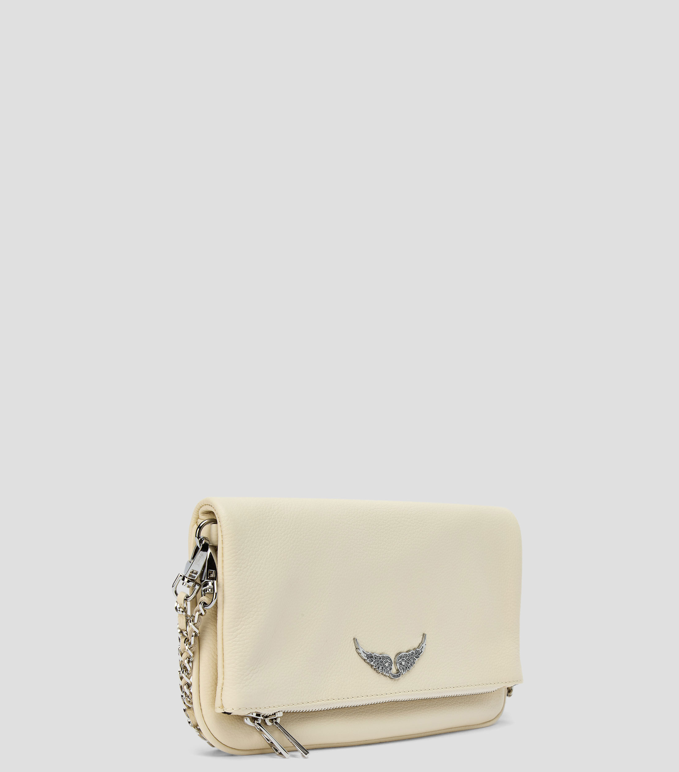 Bolsa shoulder en piel granulada Mujer