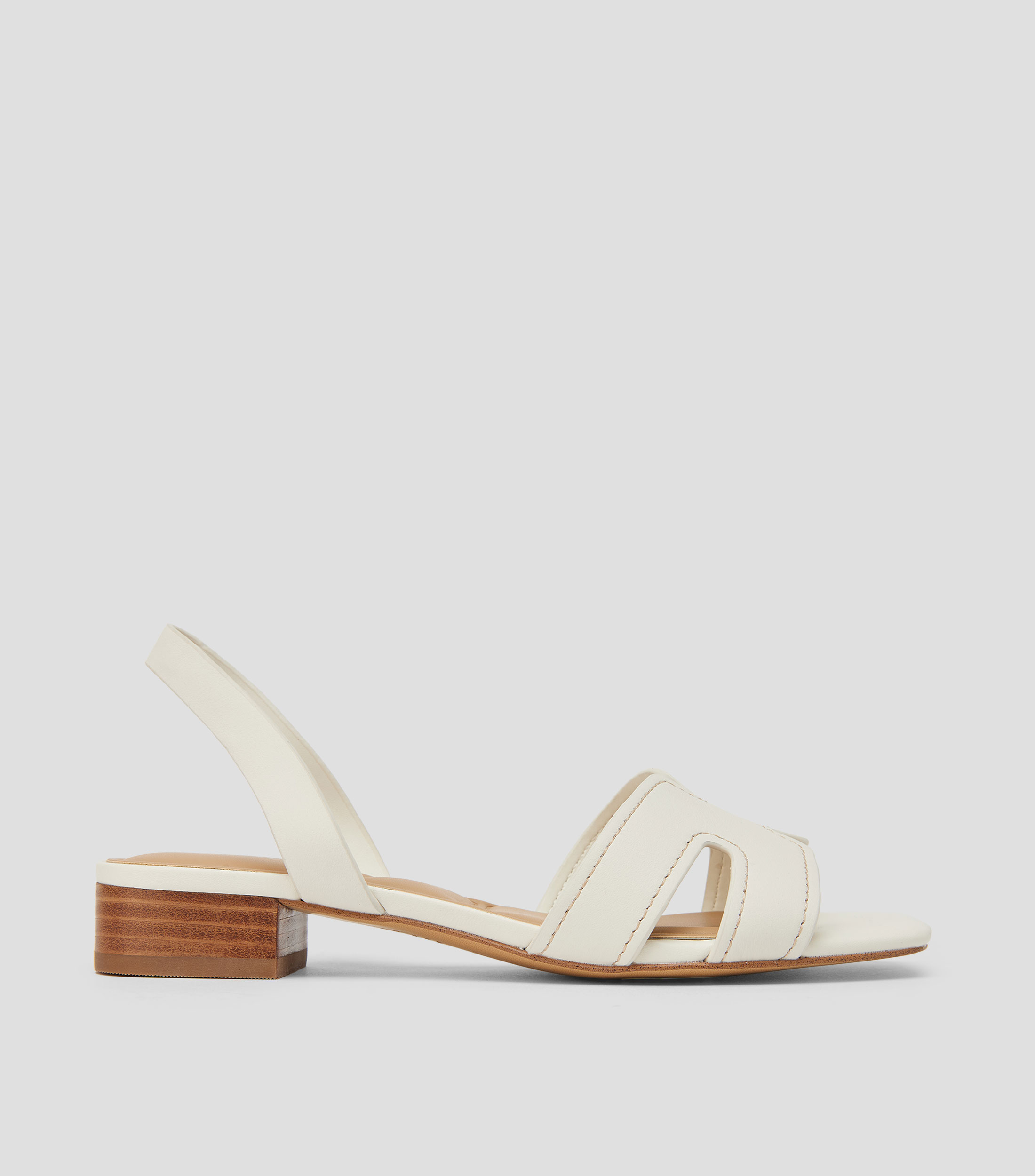 Sandalias con tacón bajo cuadrado Mujer