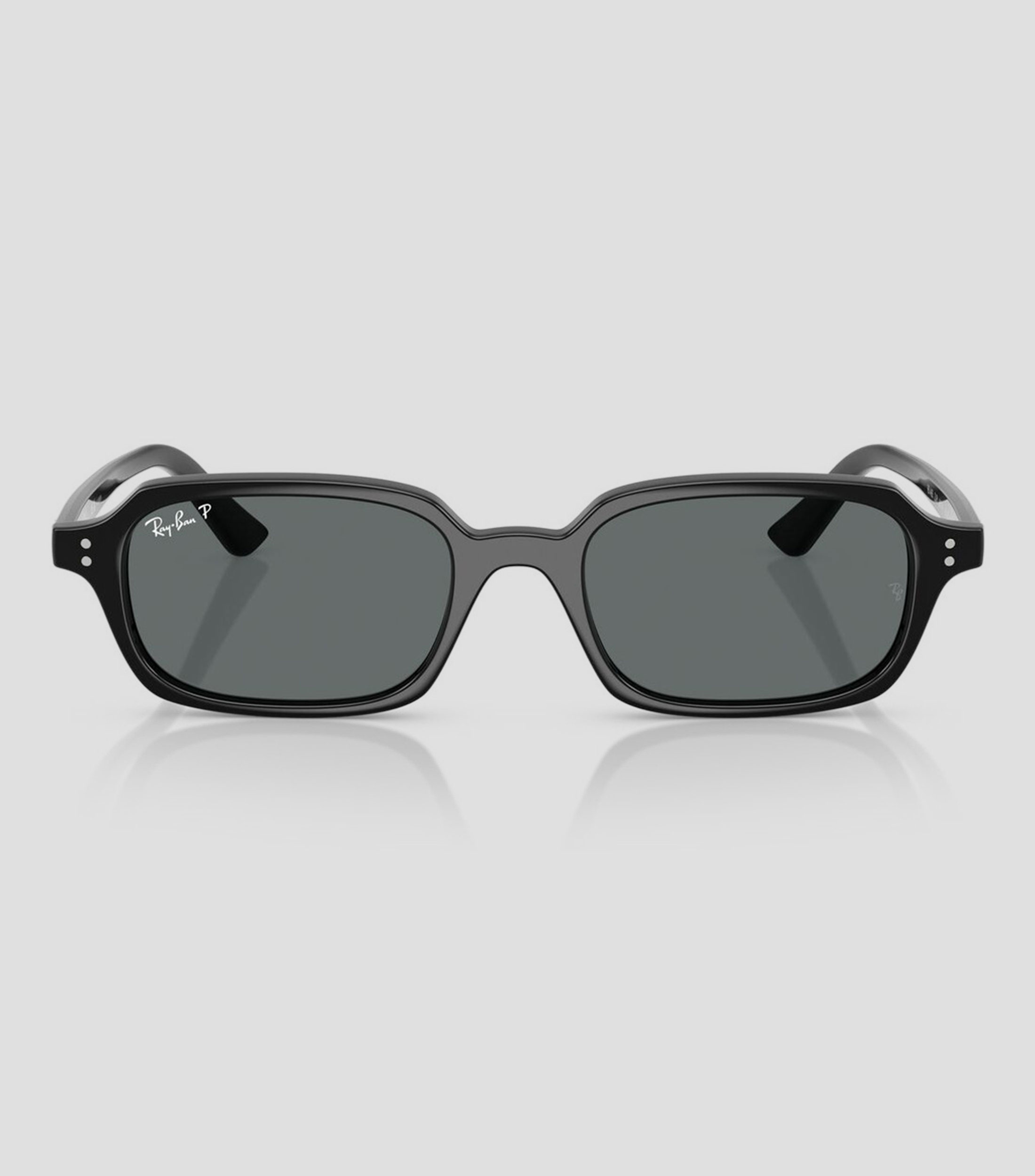 Lentes de sol rectangulares Zuri Bio-Based negros Unisex