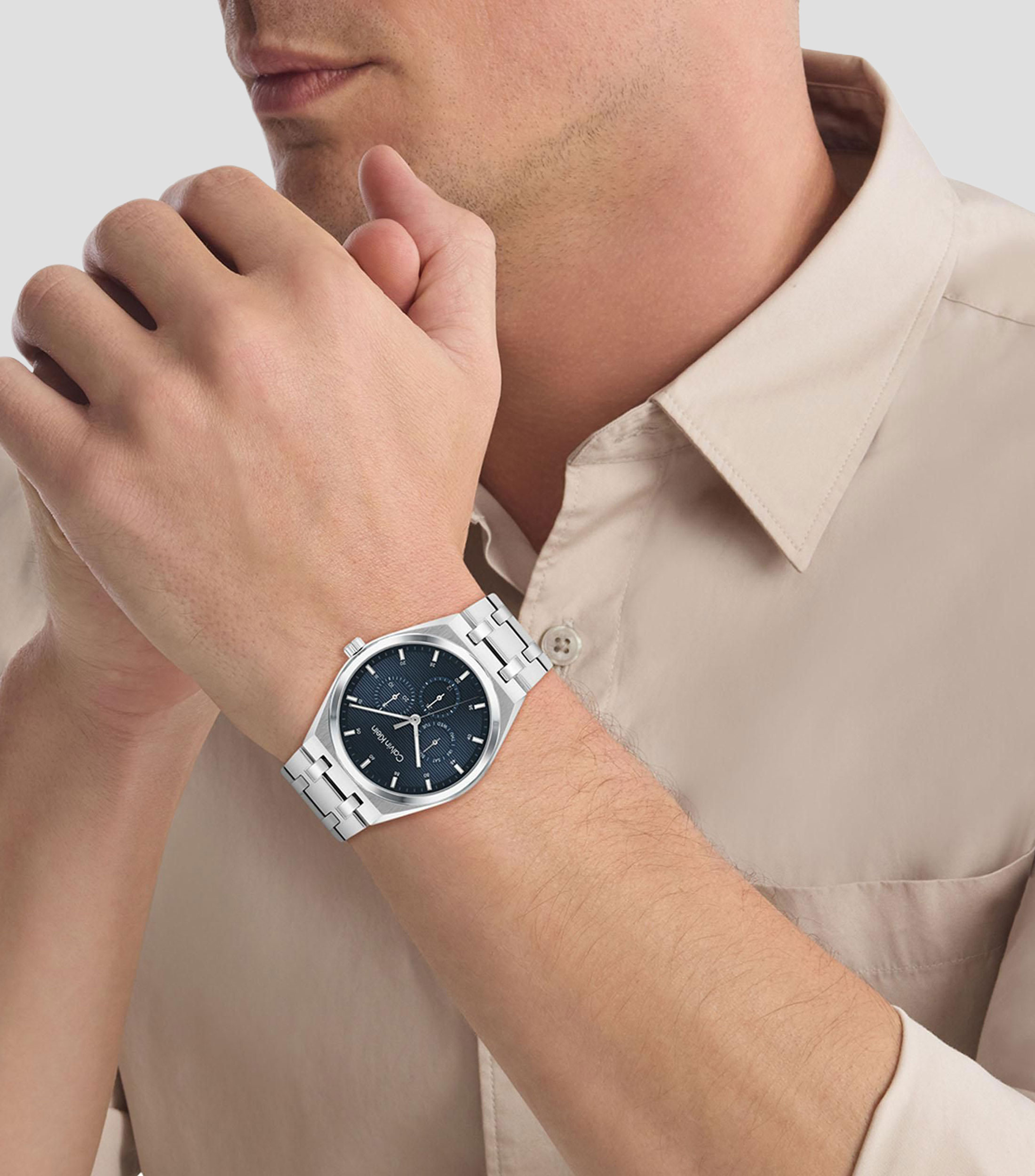 Reloj para hombre CK Motion Casual Plateado