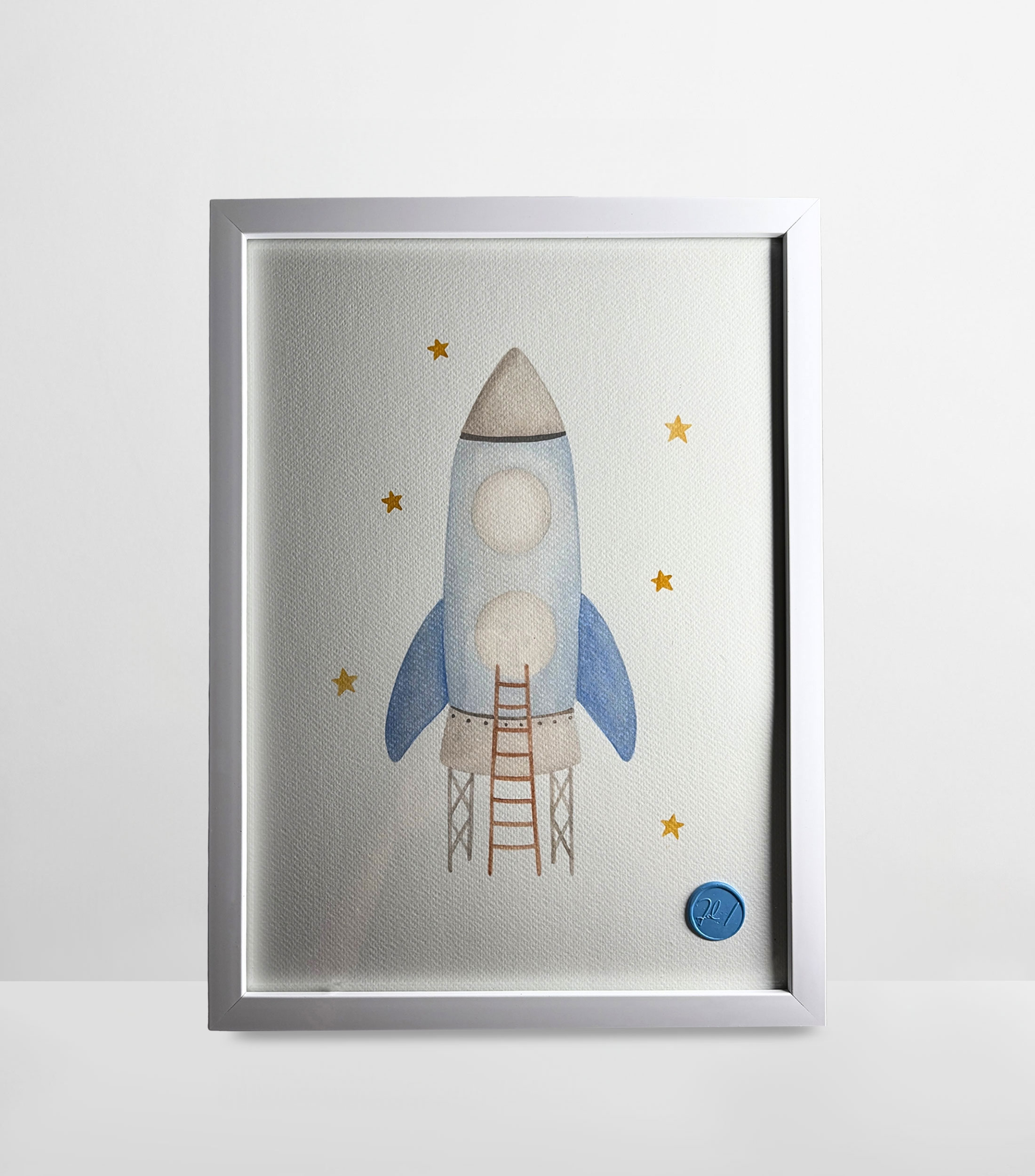 Cuadro decorativo Nave Espacial en poliestireno y cristal