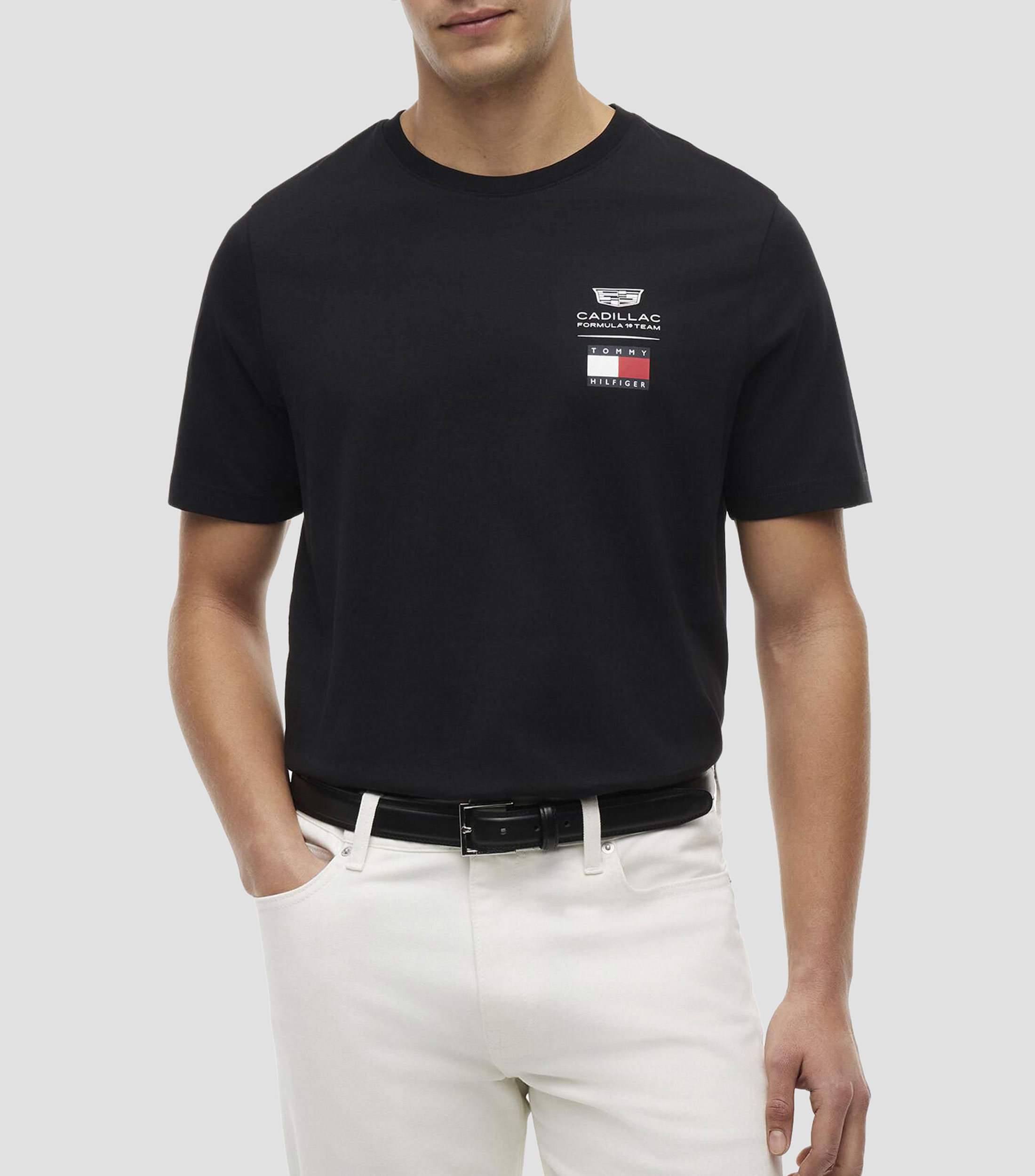 Playera cuello redondo manga corta con estampado Hombre Colección Cadillac