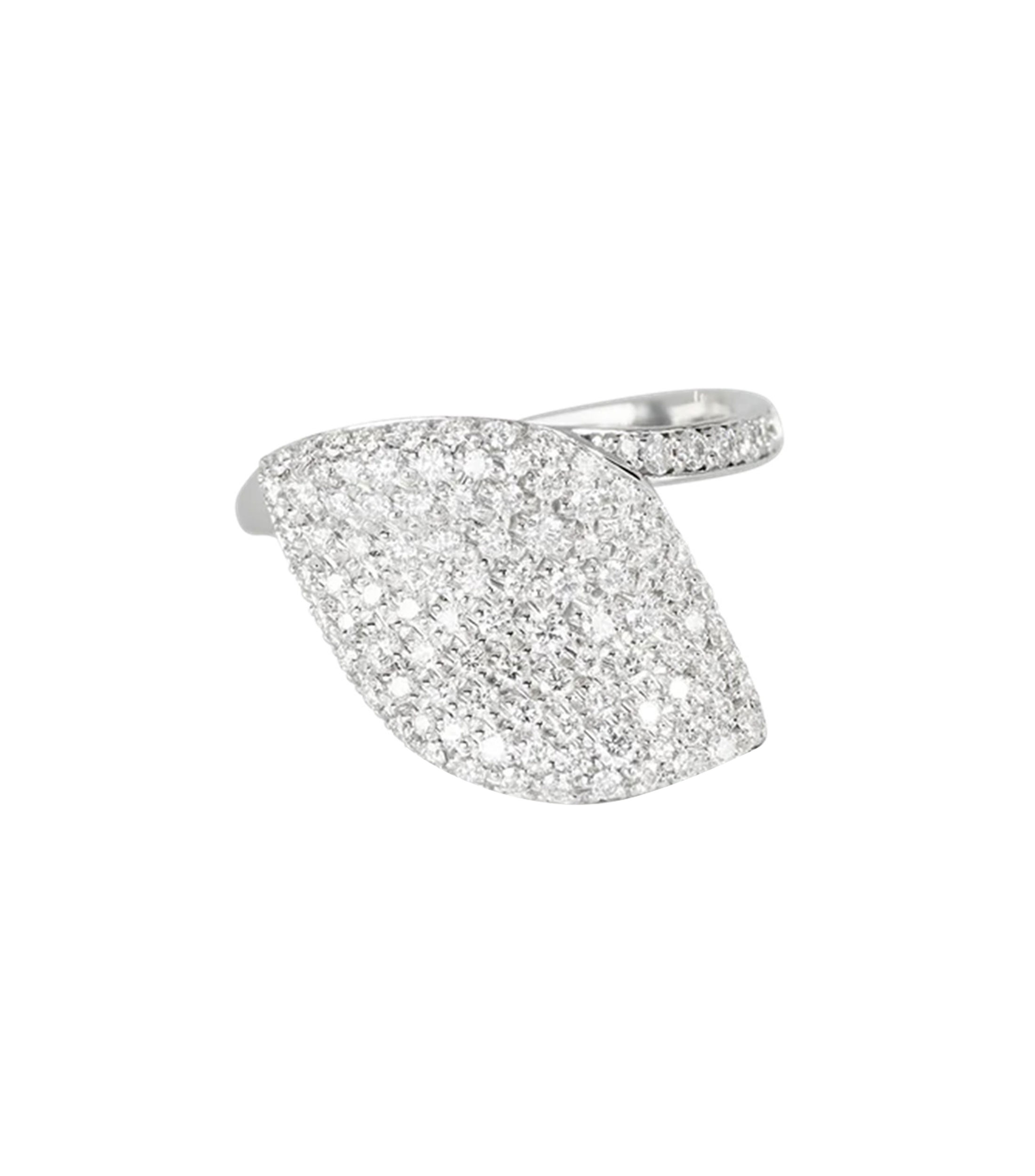 Anillo en oro blanco 18 Kilates Aleluiá con diamantes Mujer