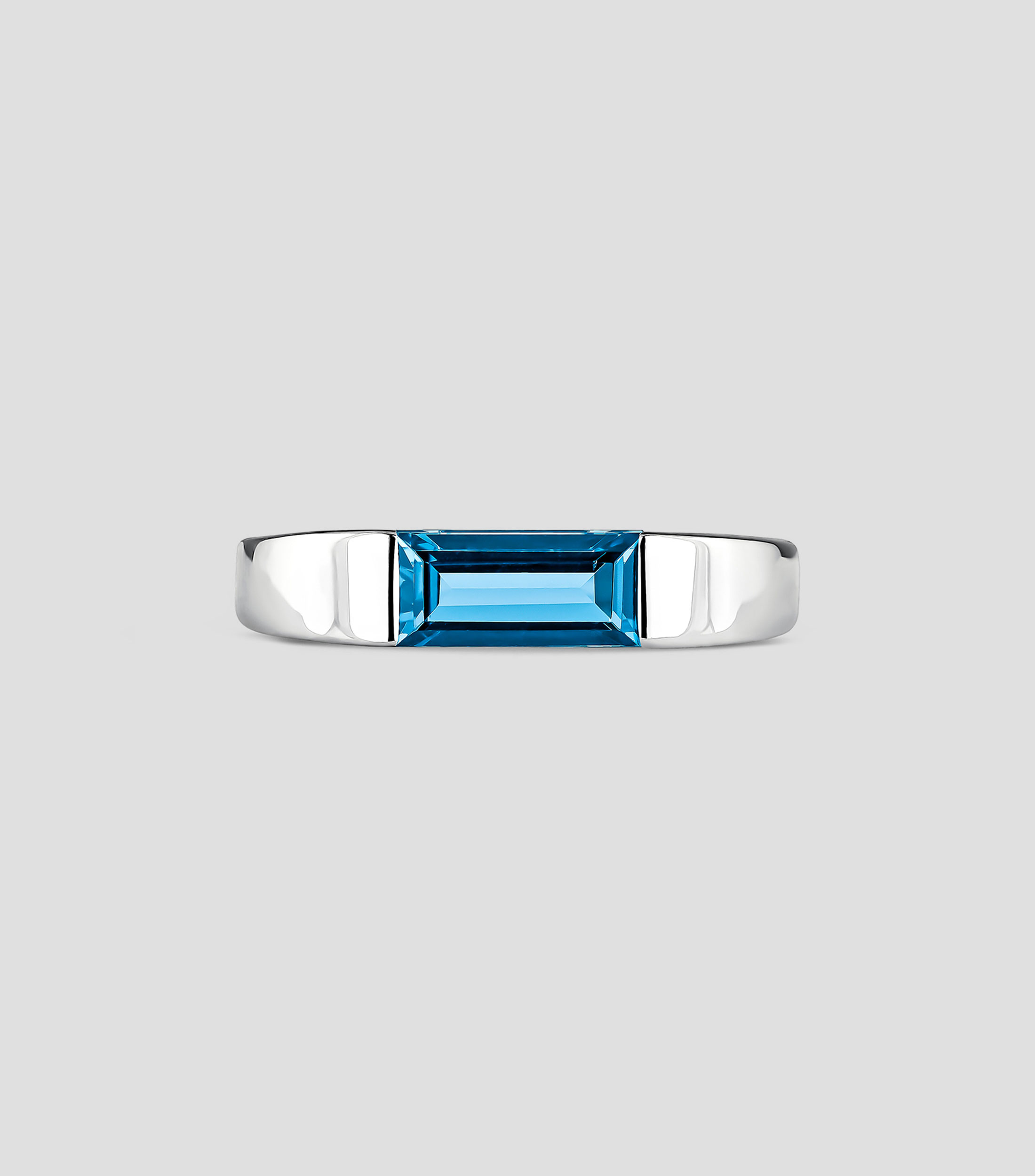 Anillo en plata con topacio Mujer Talla: 19