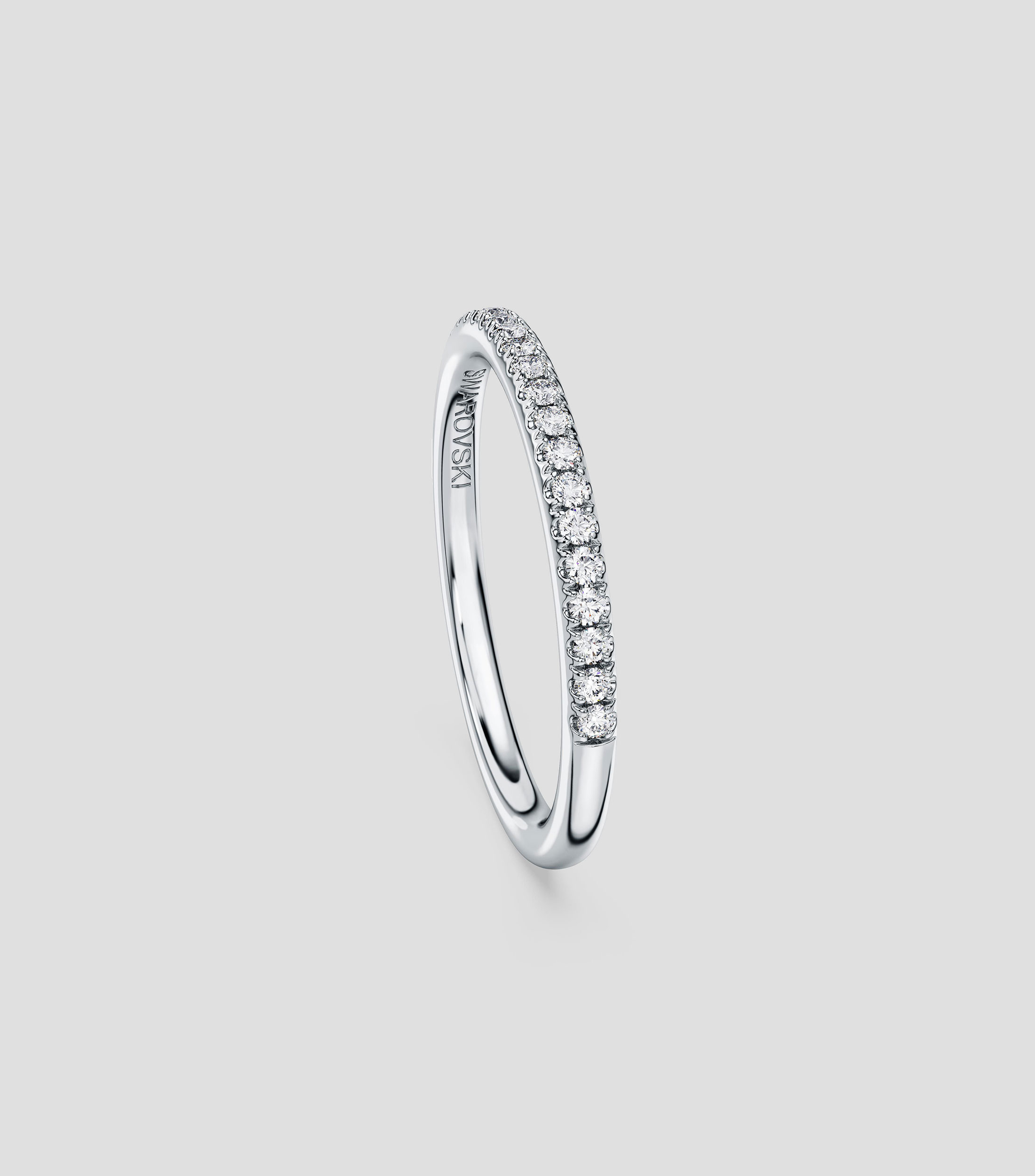 Anillo en oro blanco de 18 kilates Eternity con diamantes Mujer, Talla 5