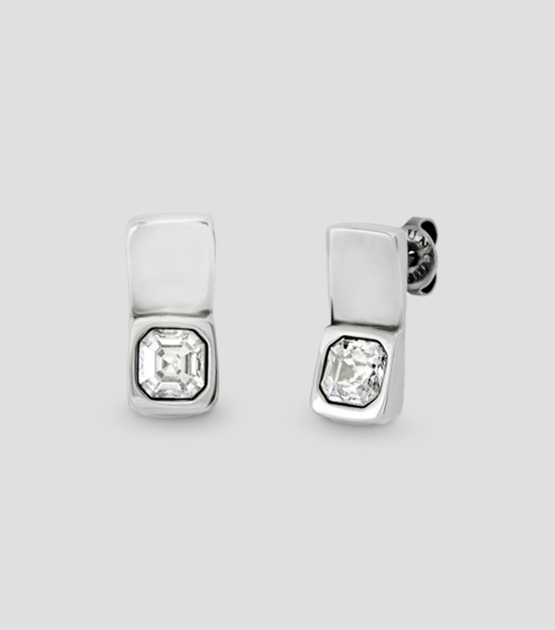 Pendientes Rectangulares con Cristal Mujer