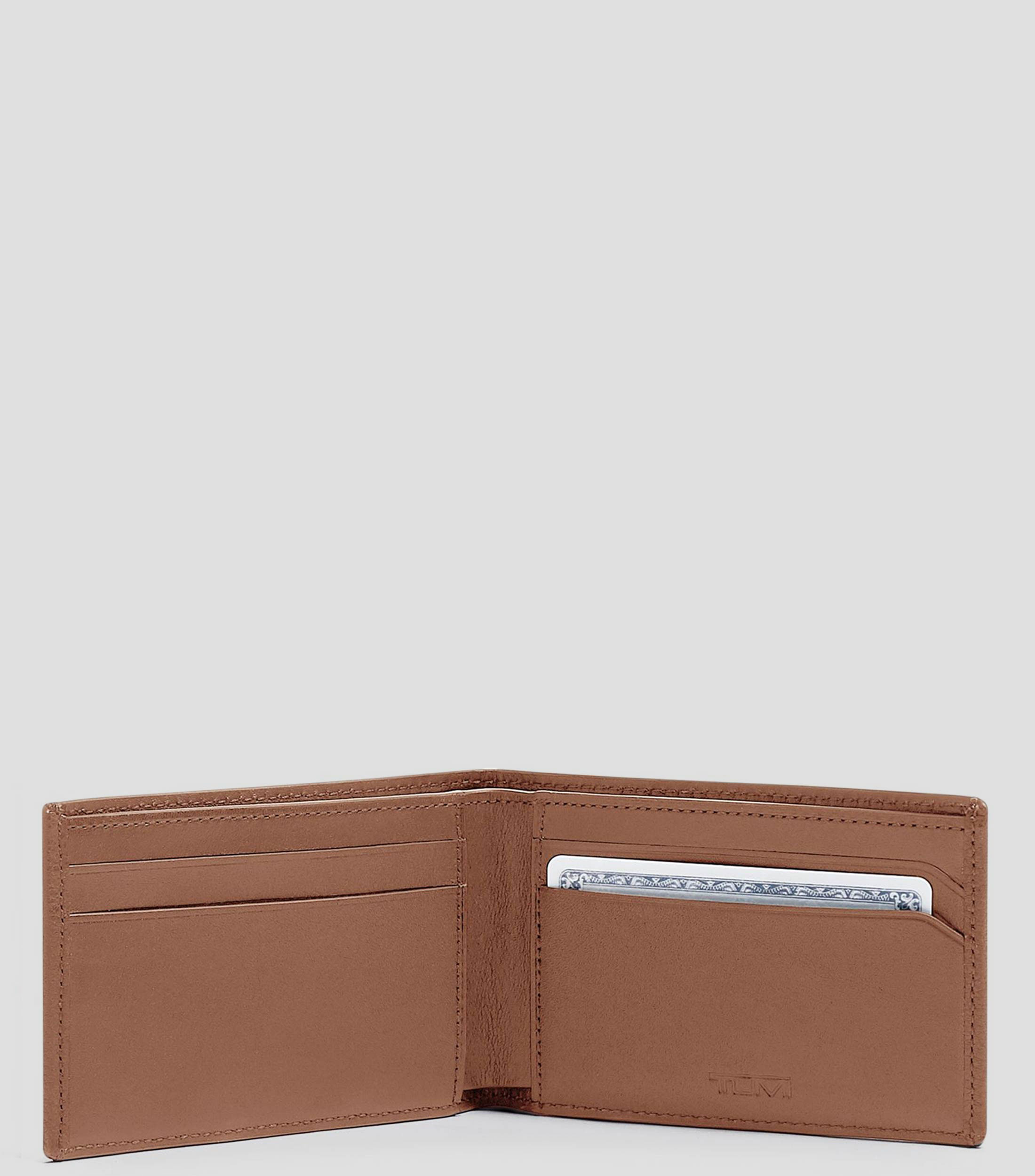 Cartera bifold en piel con logo Hombre
