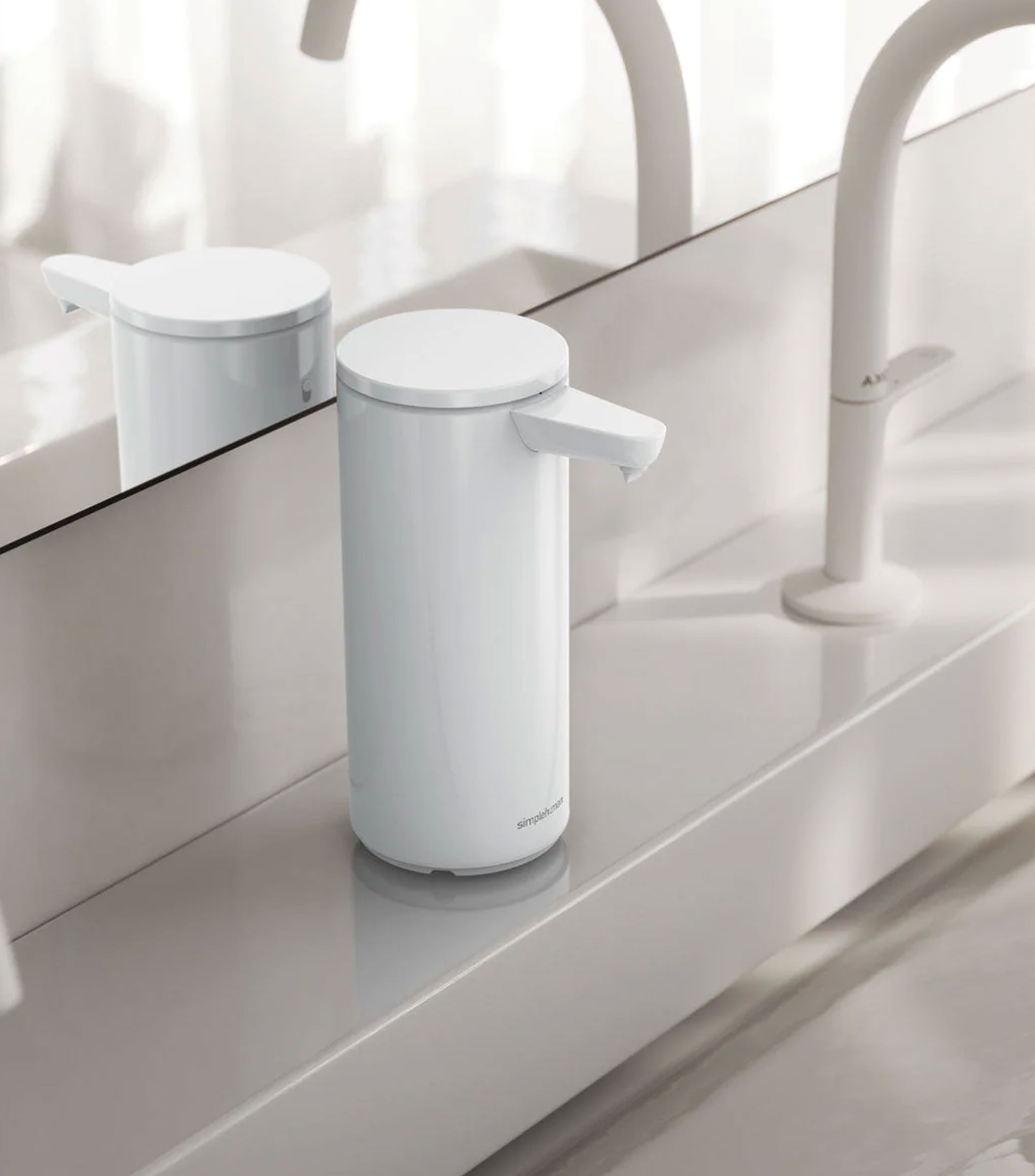 Dispensador automático con sensor Blanco en plástico