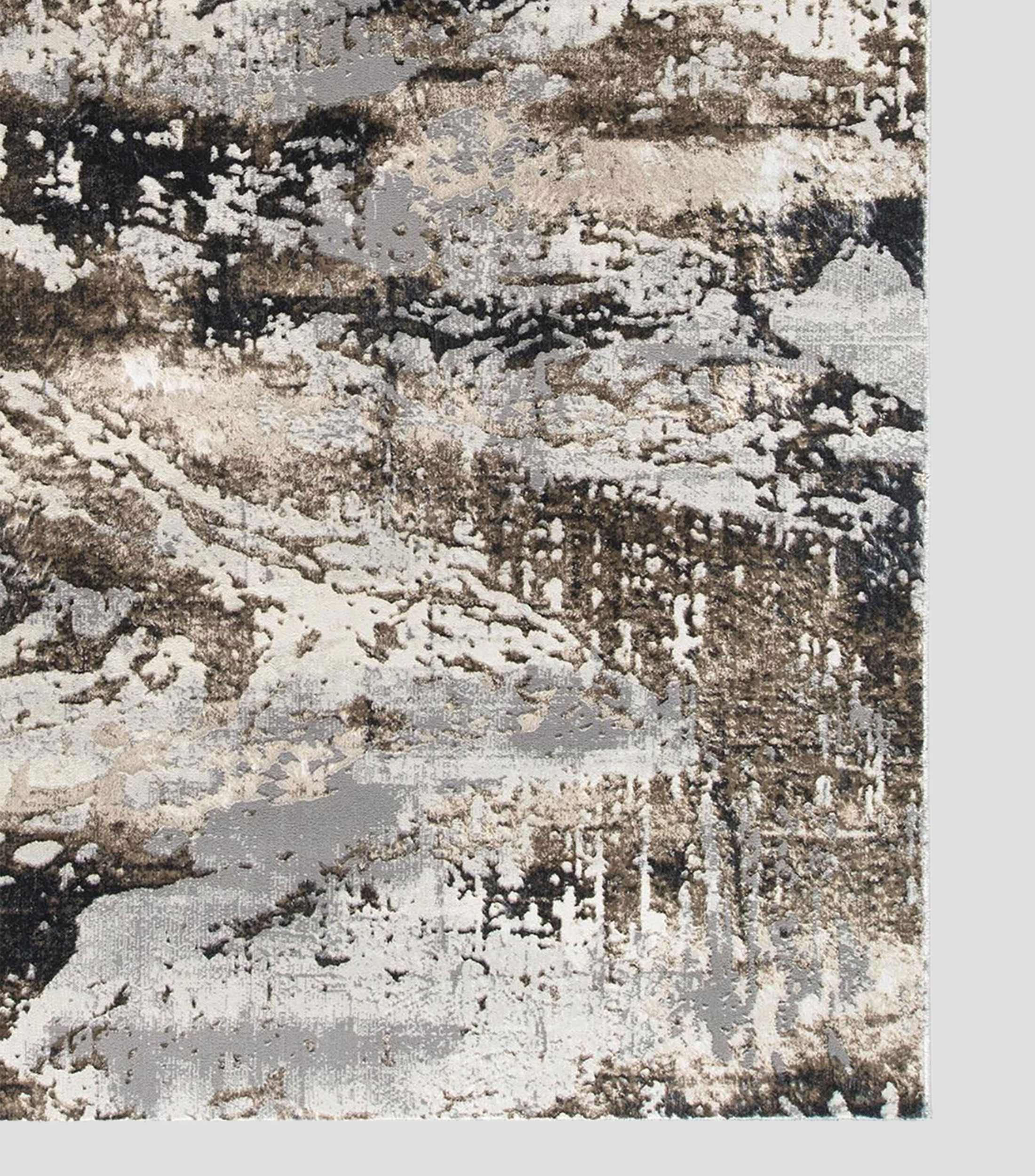 Tapete decorativo Emra en poliéster y yute 400 x 280 cm