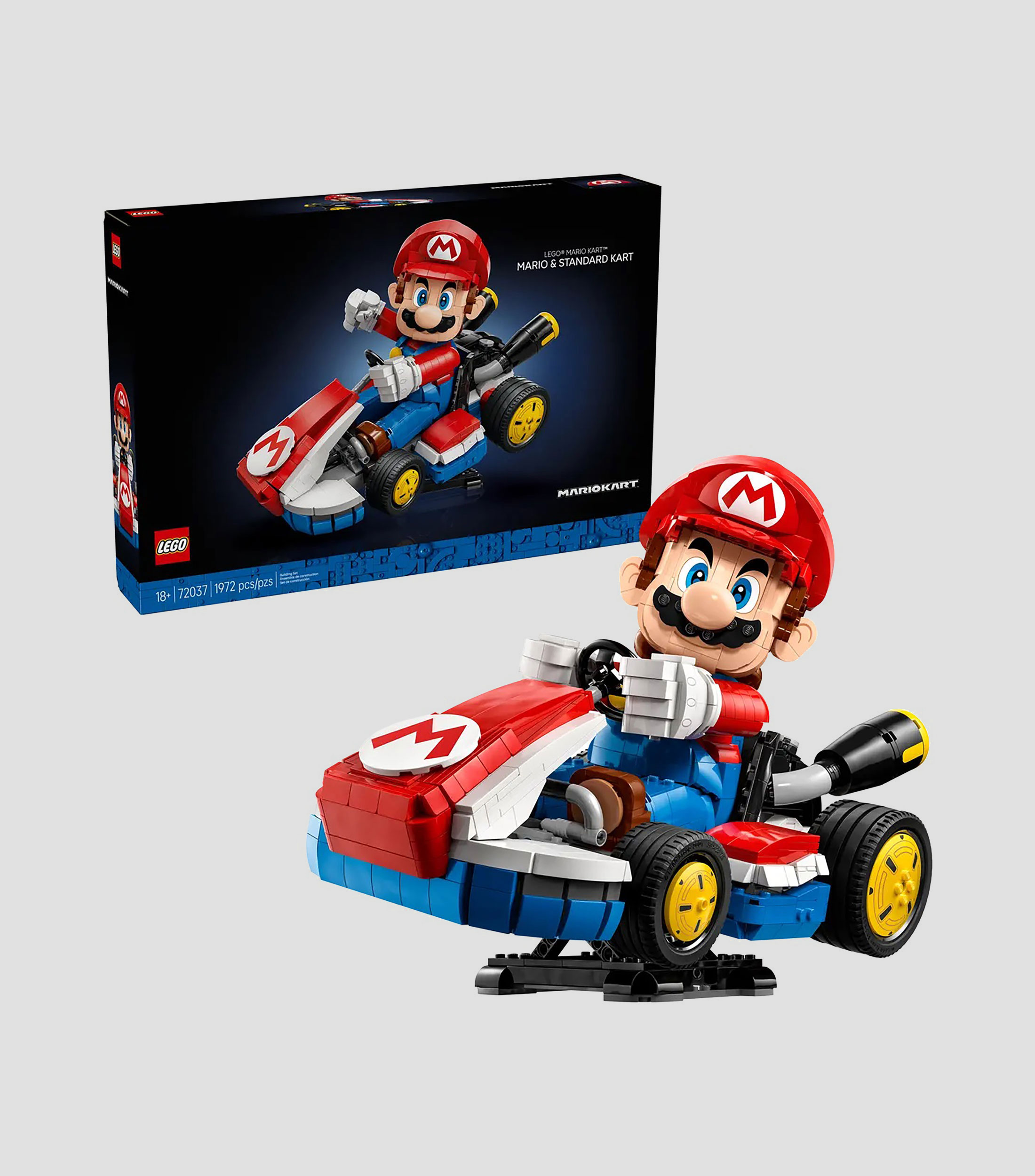 Lego Super Mario Kart Mario y Kart estándar 72037