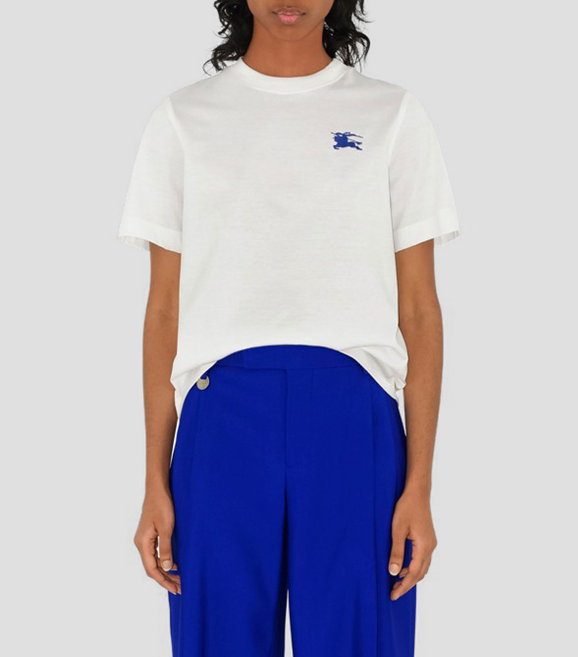 Playera cuello redondo manga corta lisa Mujer