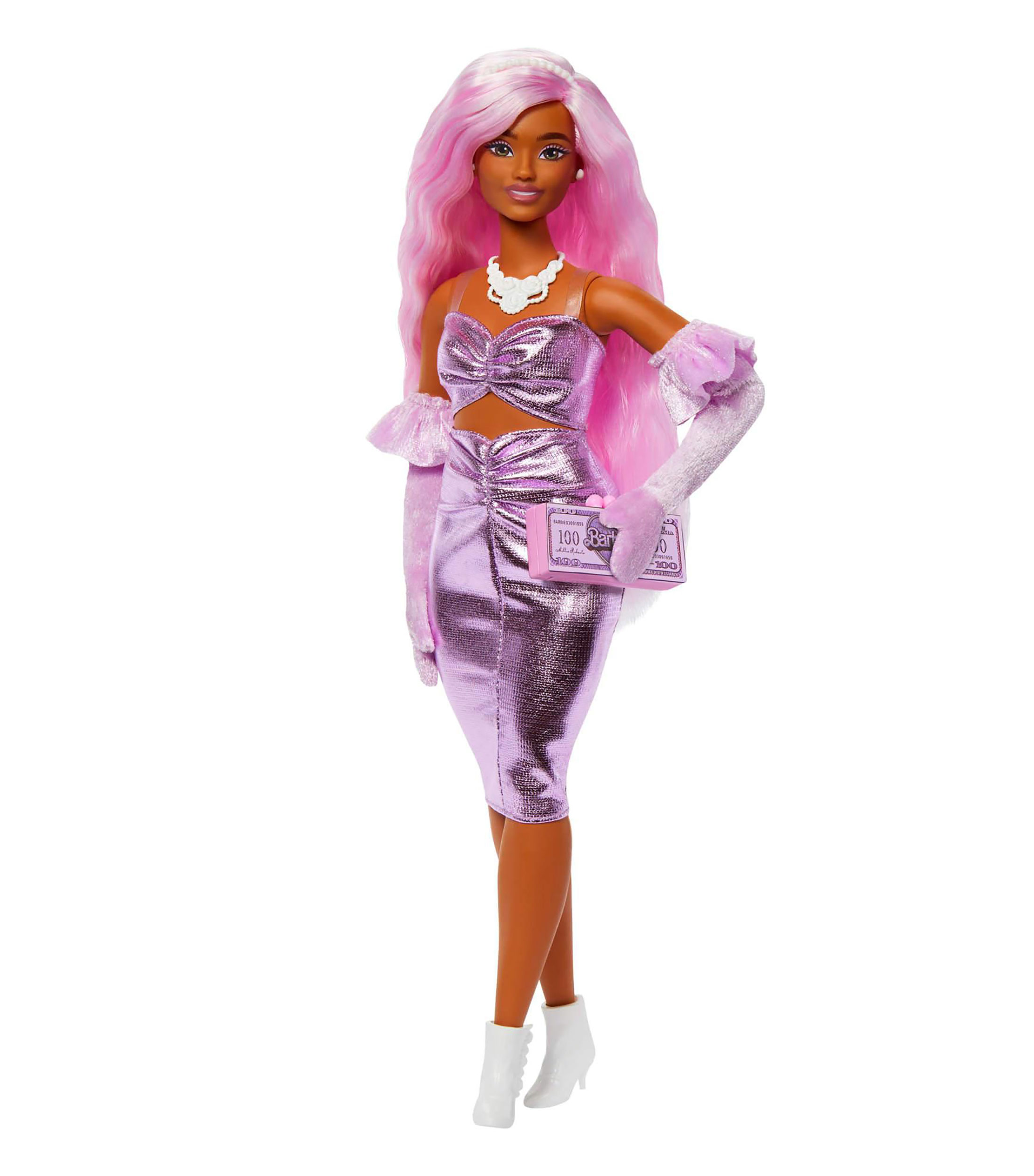 Barbie Muñeca Deluxe Style Cabello Rosa