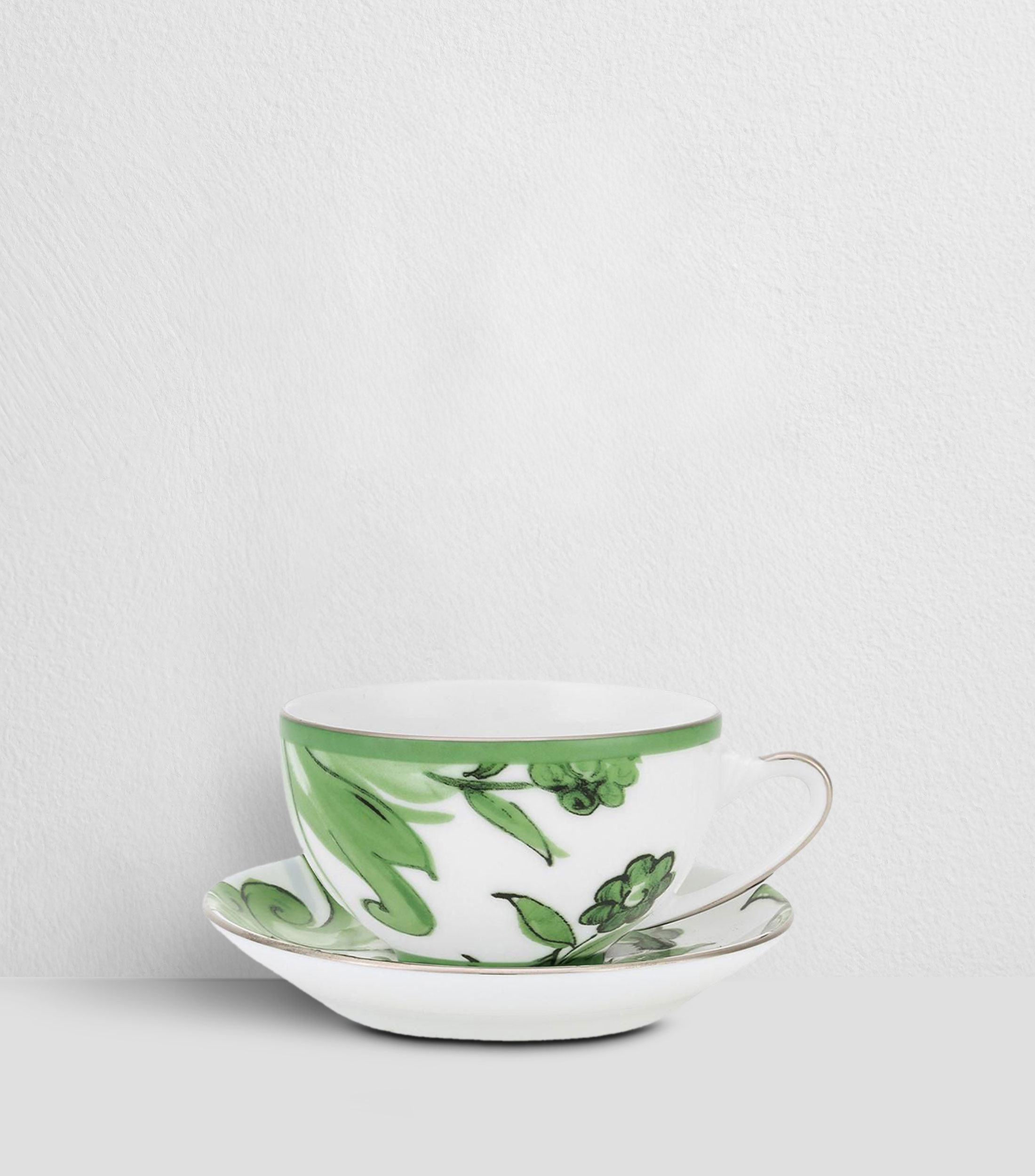 Taza para Té con Plato Maiolica Verde II