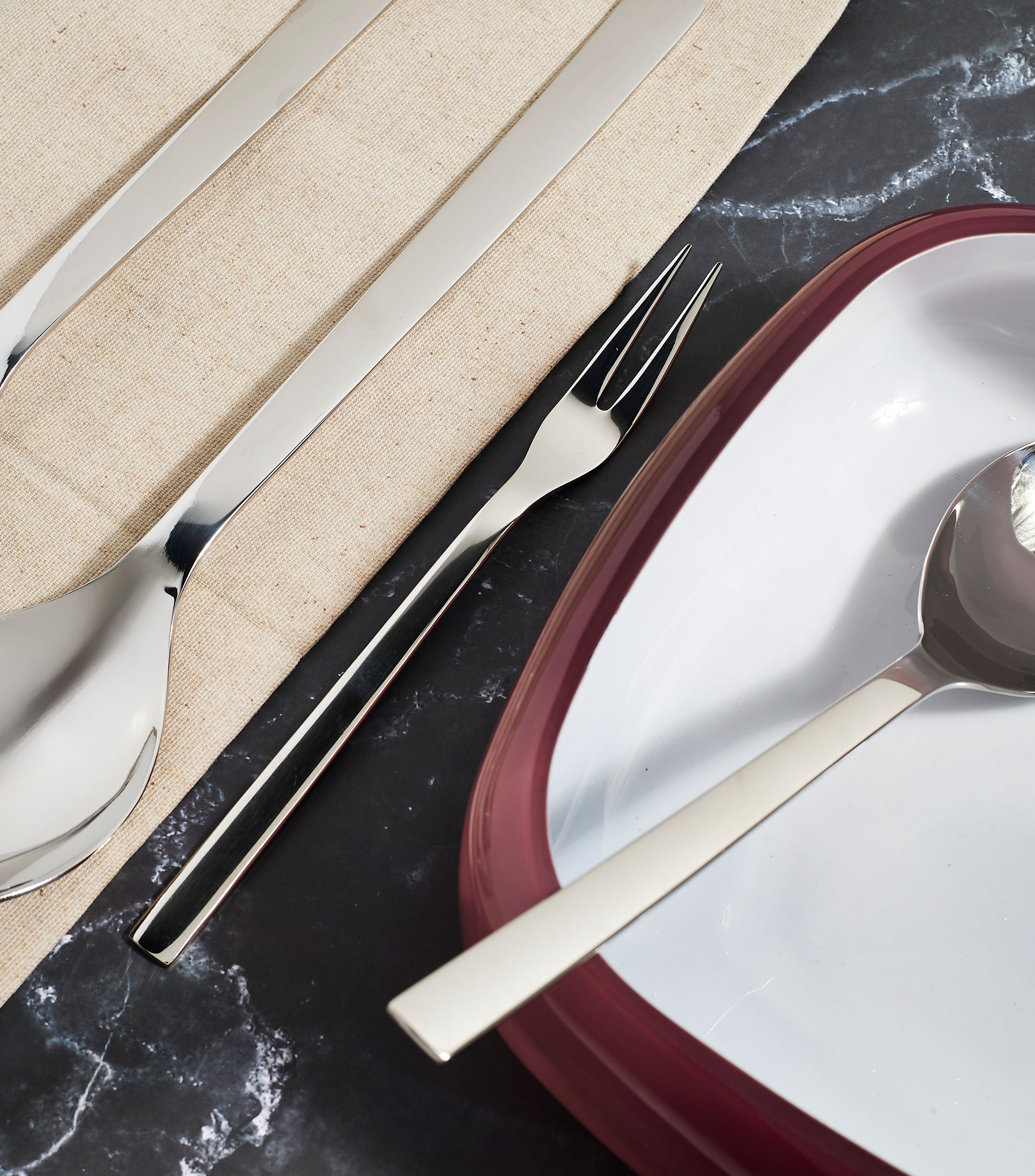 Set para Servir 4 Piezas Nuova en acero inoxidable