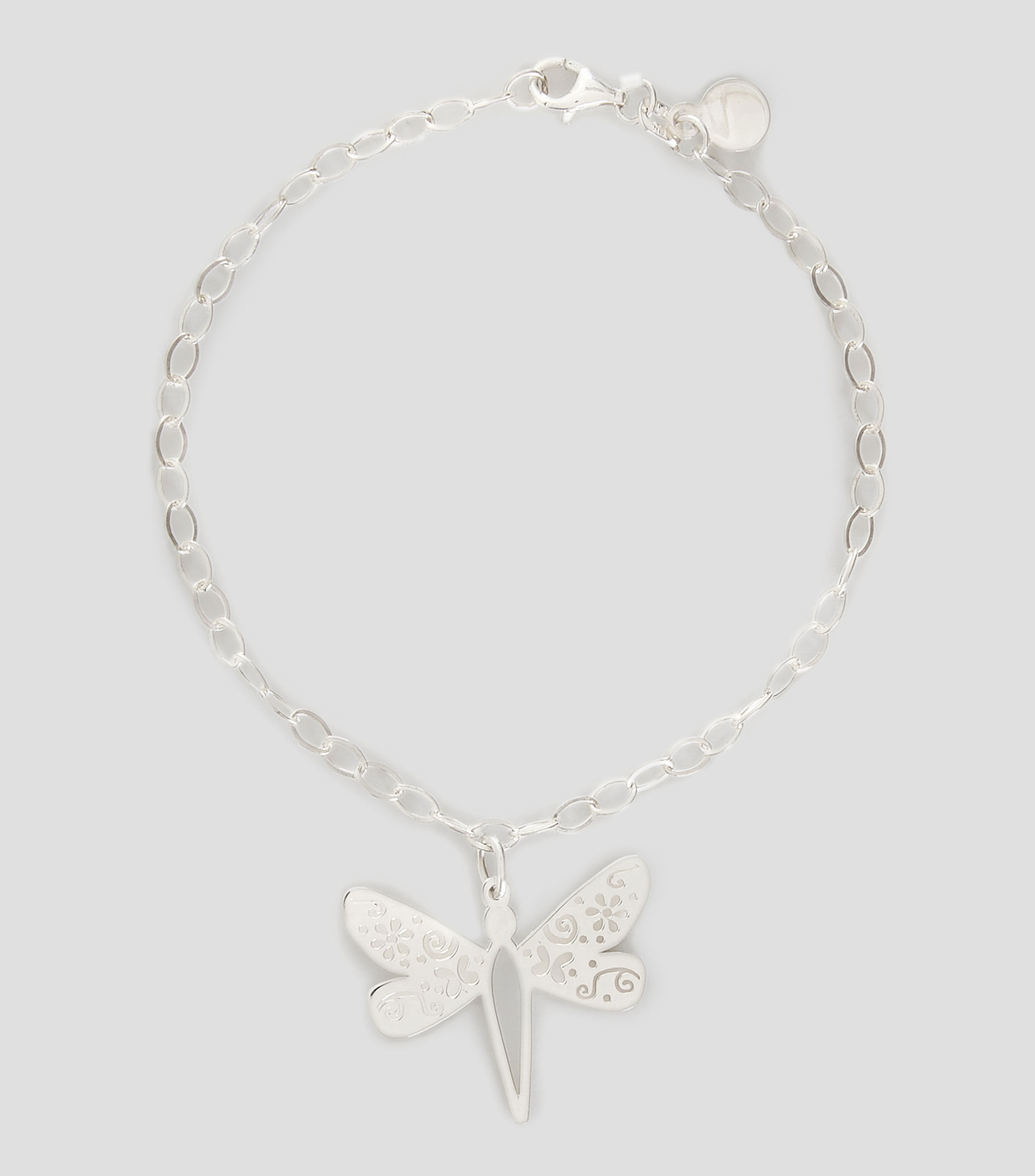 Pulsera en plata libélula Mujer