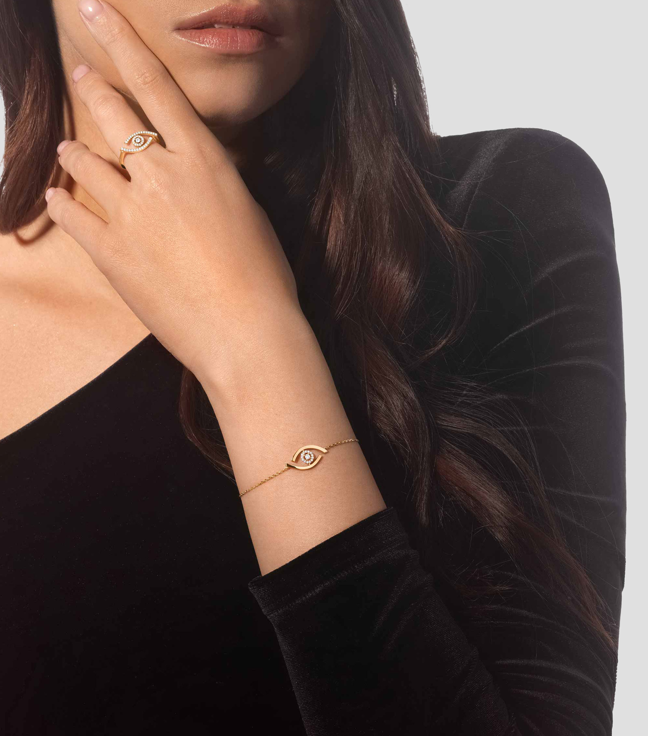 Pulsera en oro amarillo 18 Kts Mujer