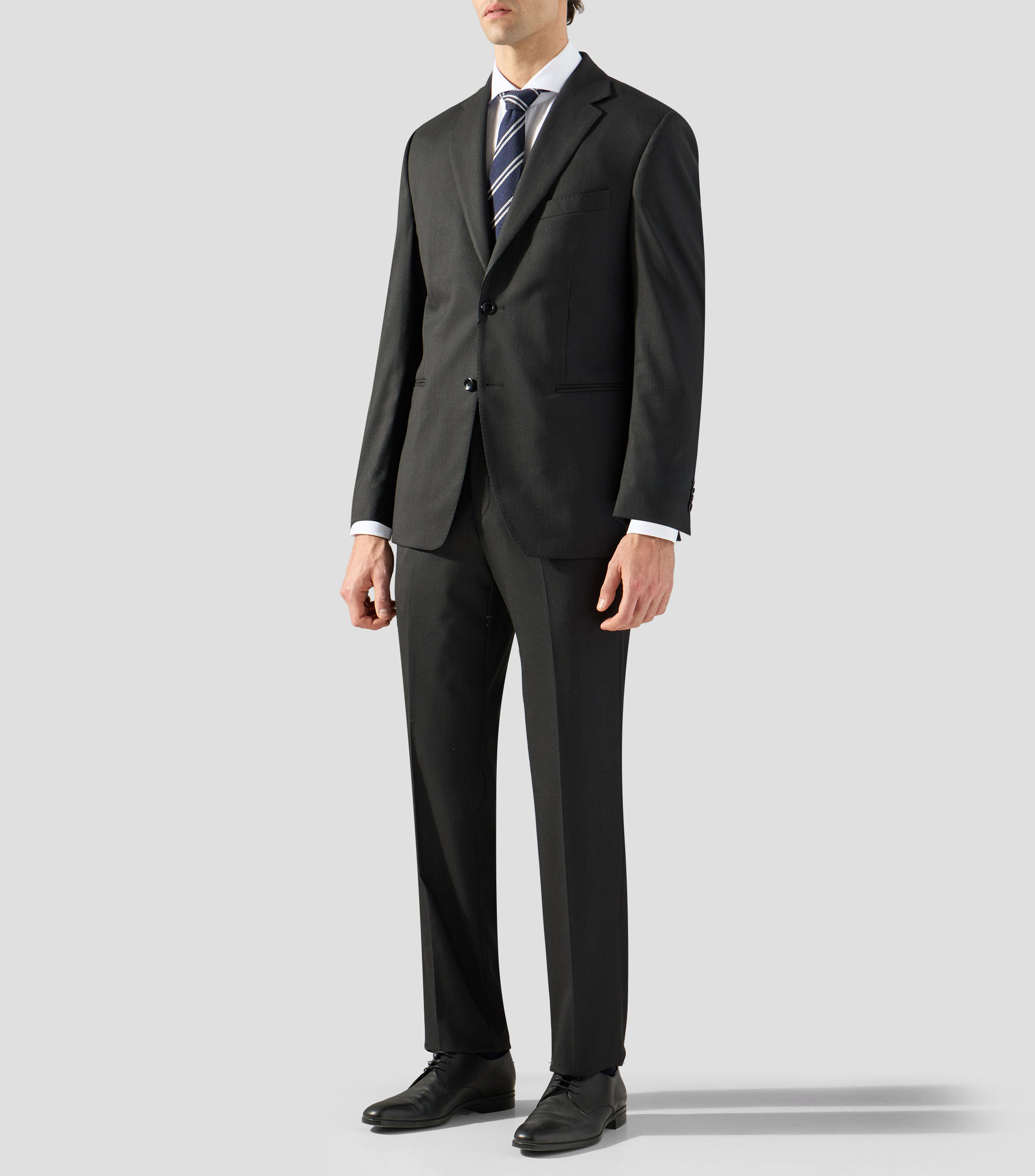 Traje de corte slim con microdiseño Hombre