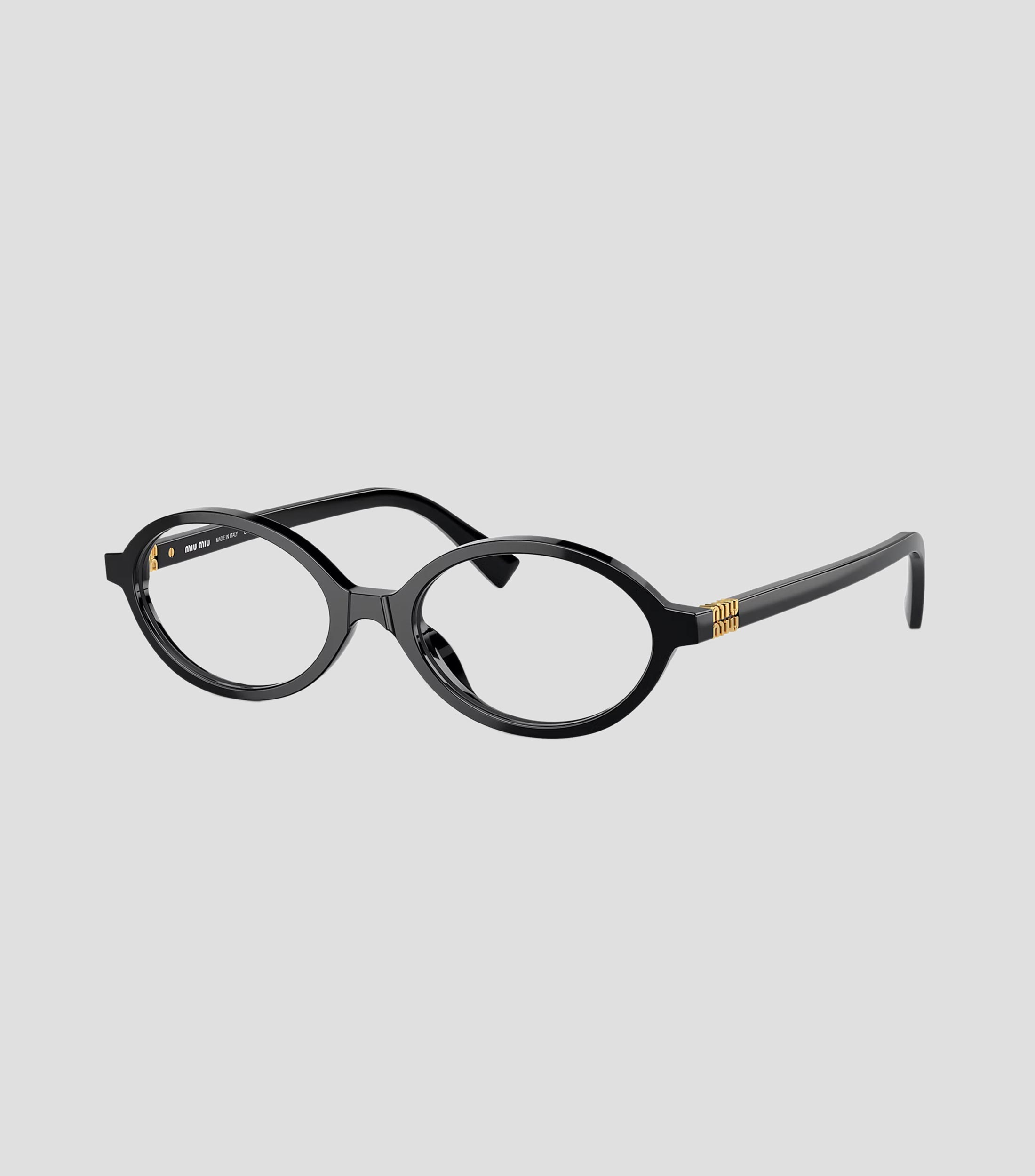 Lentes oftálmicos ovalados negros Mujer