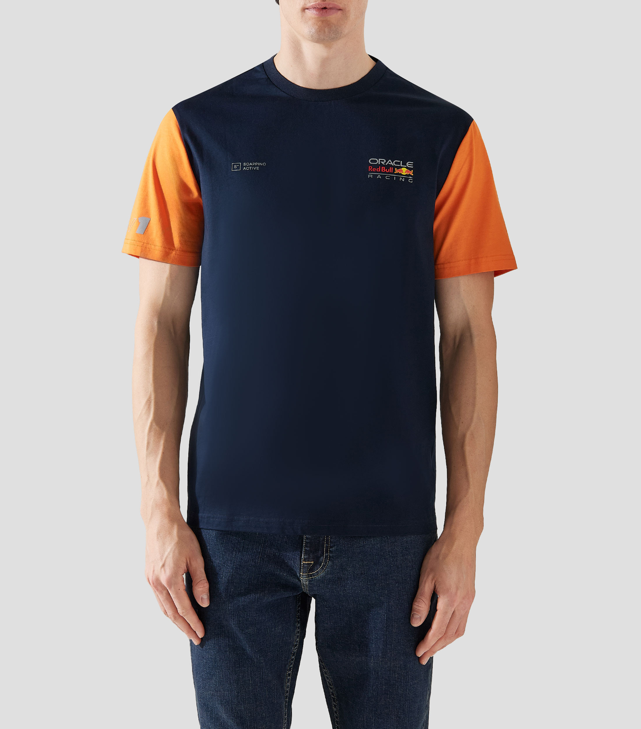 Playera de cuello redondo con manga corta Red Bull Racing Oracle Hombre