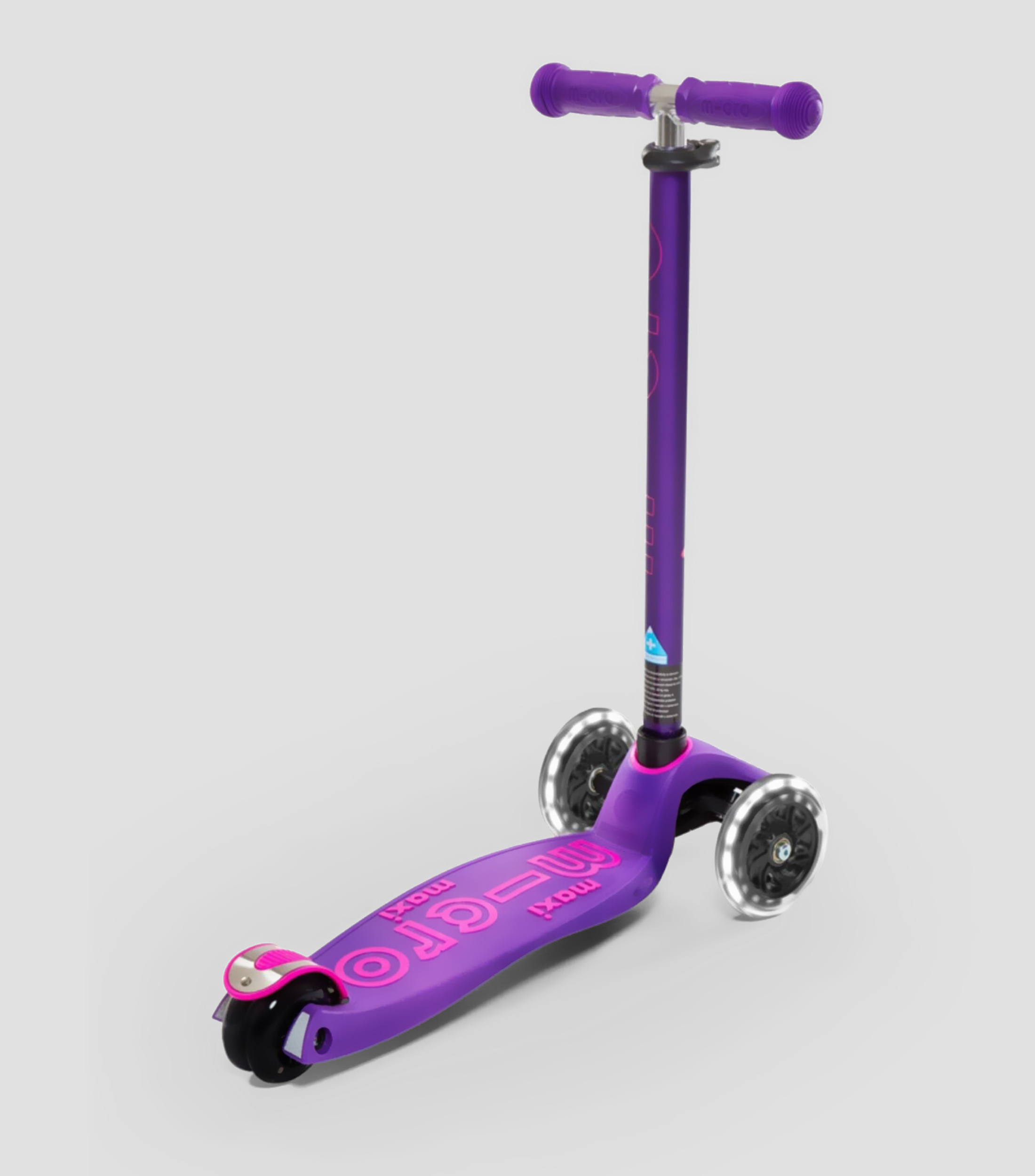 Scooter Maxi Deluxe LED Morado
