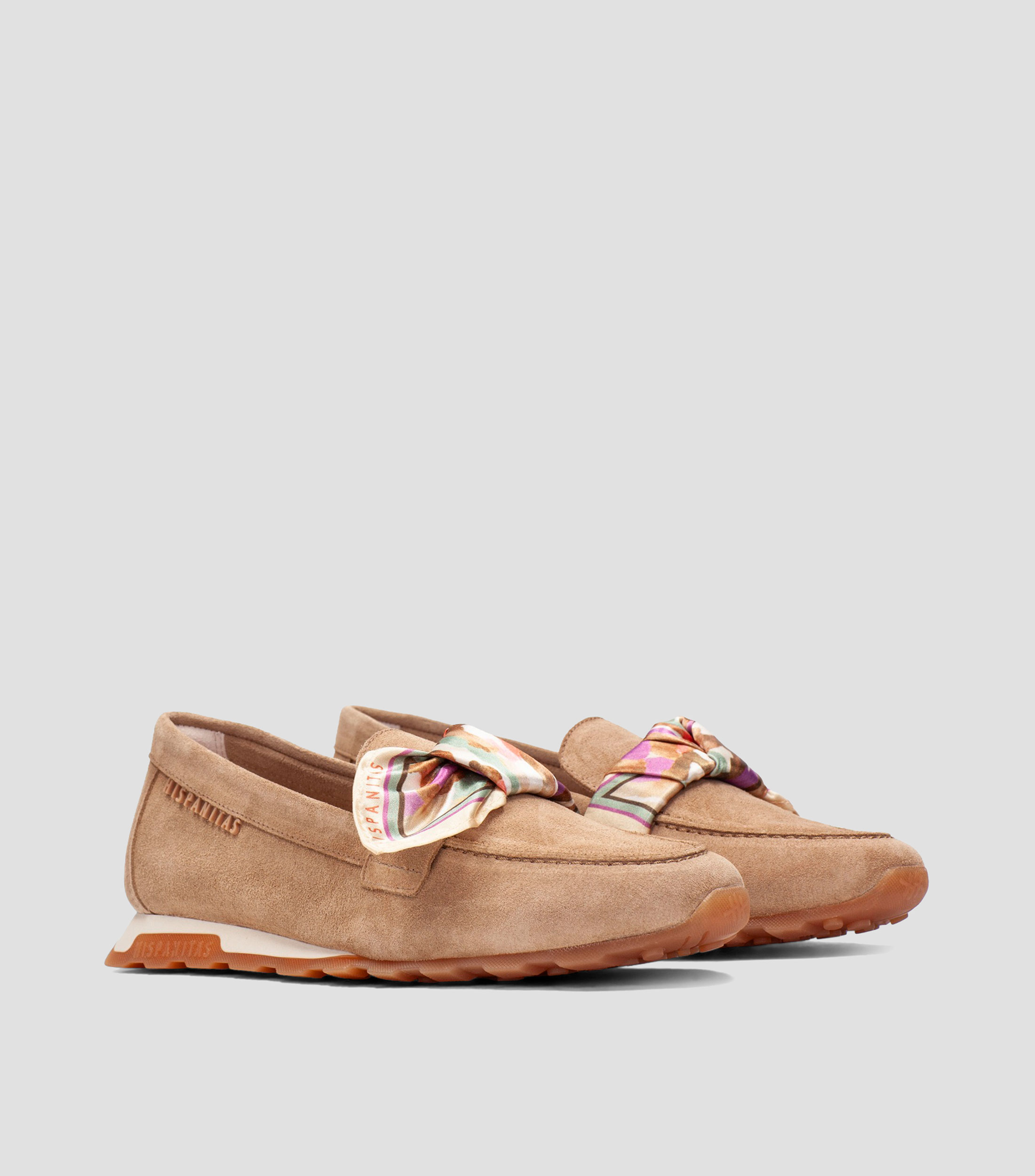 Mocasines planos en piel Mujer