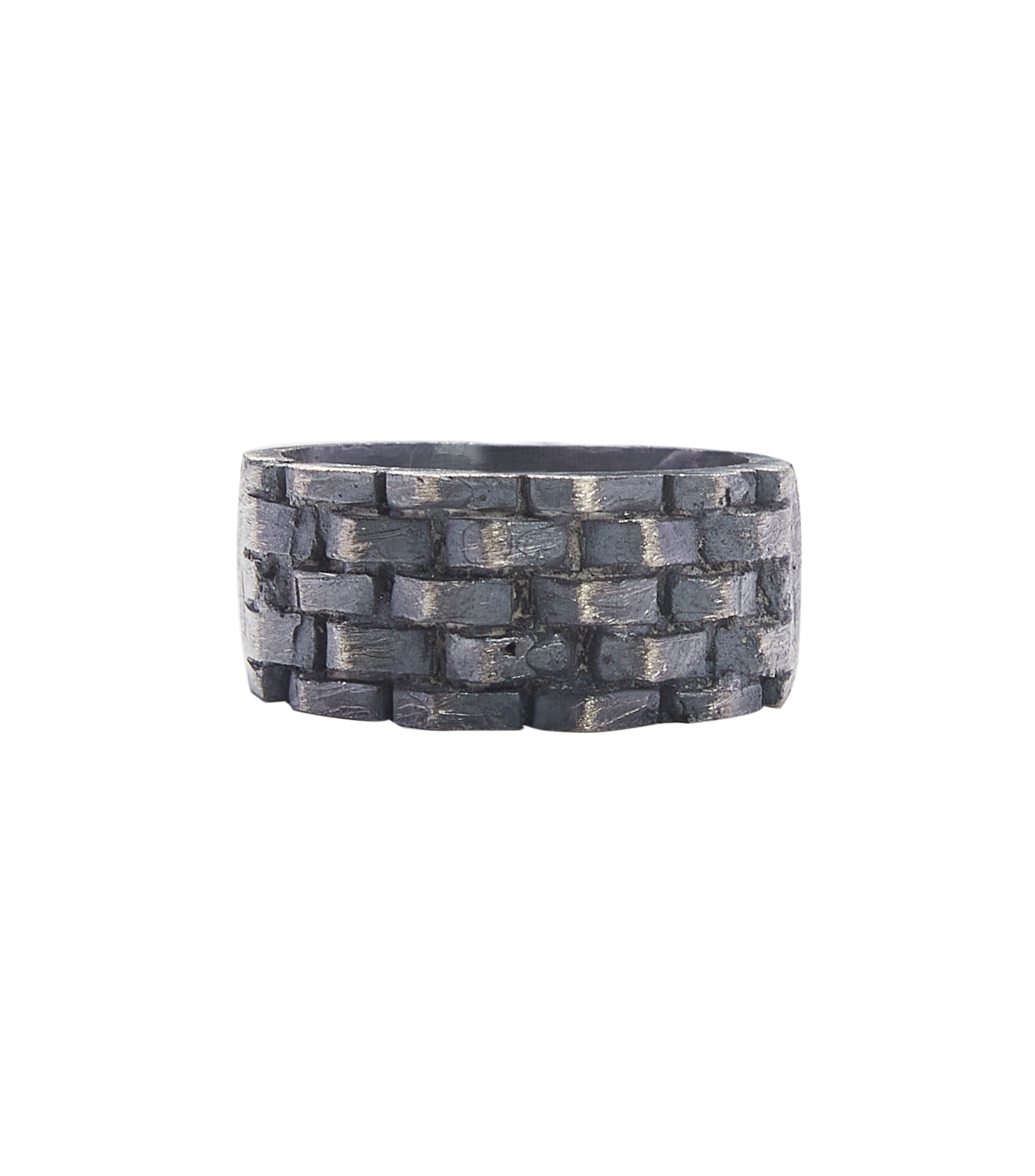 Anillo Muro en plata Hombre
