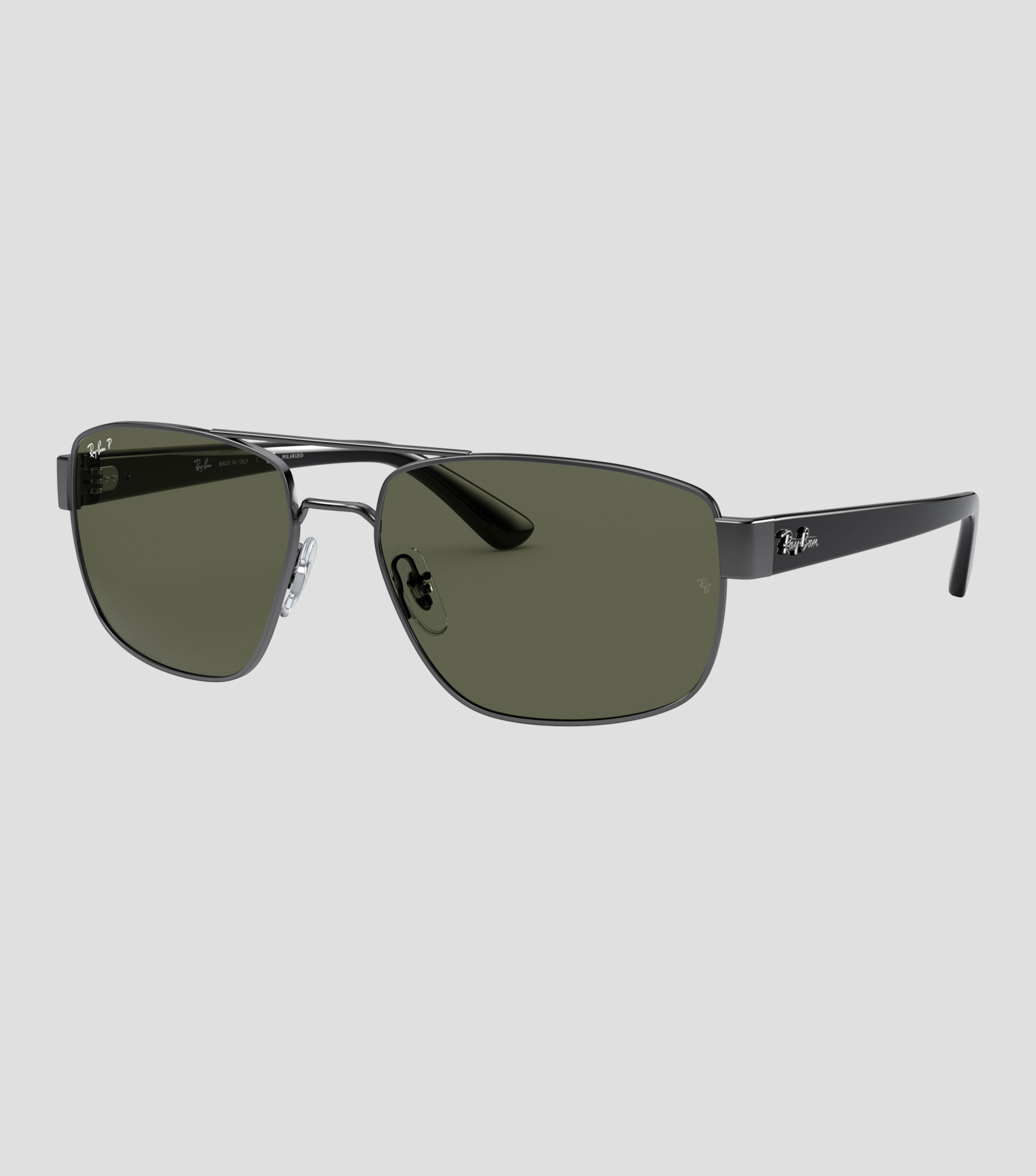 Lentes de sol irregulares grises Hombre