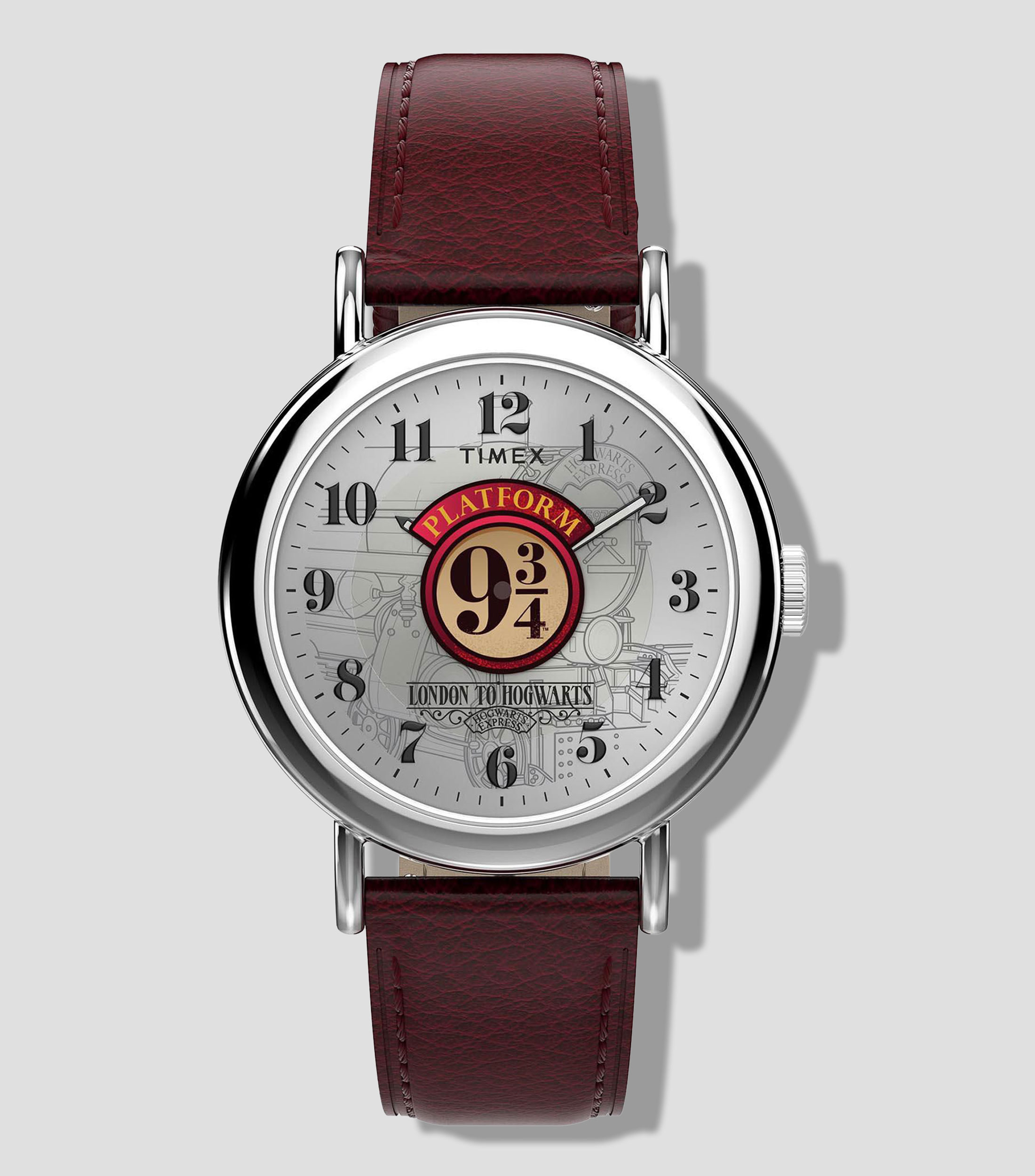Reloj Unisex Harry Potter casual plateado, café