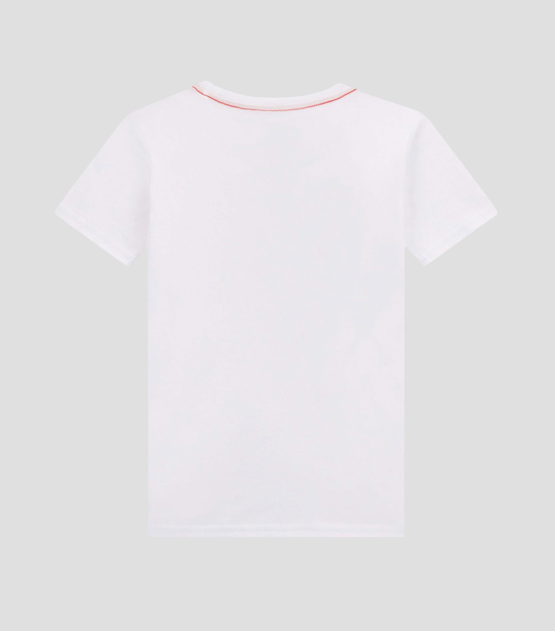 Playera de cuello redondo con manga corta estampada Niño