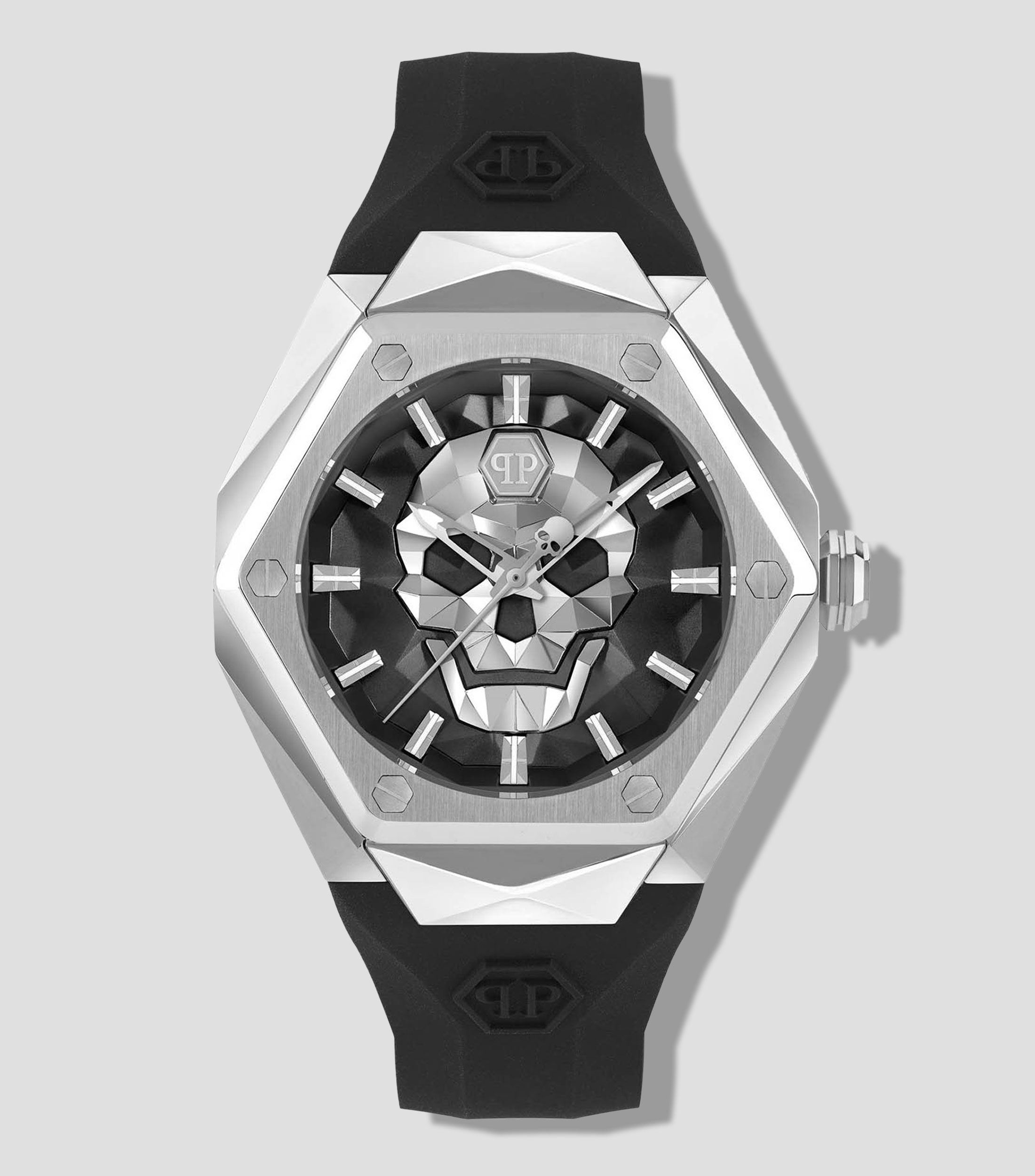 Reloj para Hombre The Skull Spikes casual plateado, negro