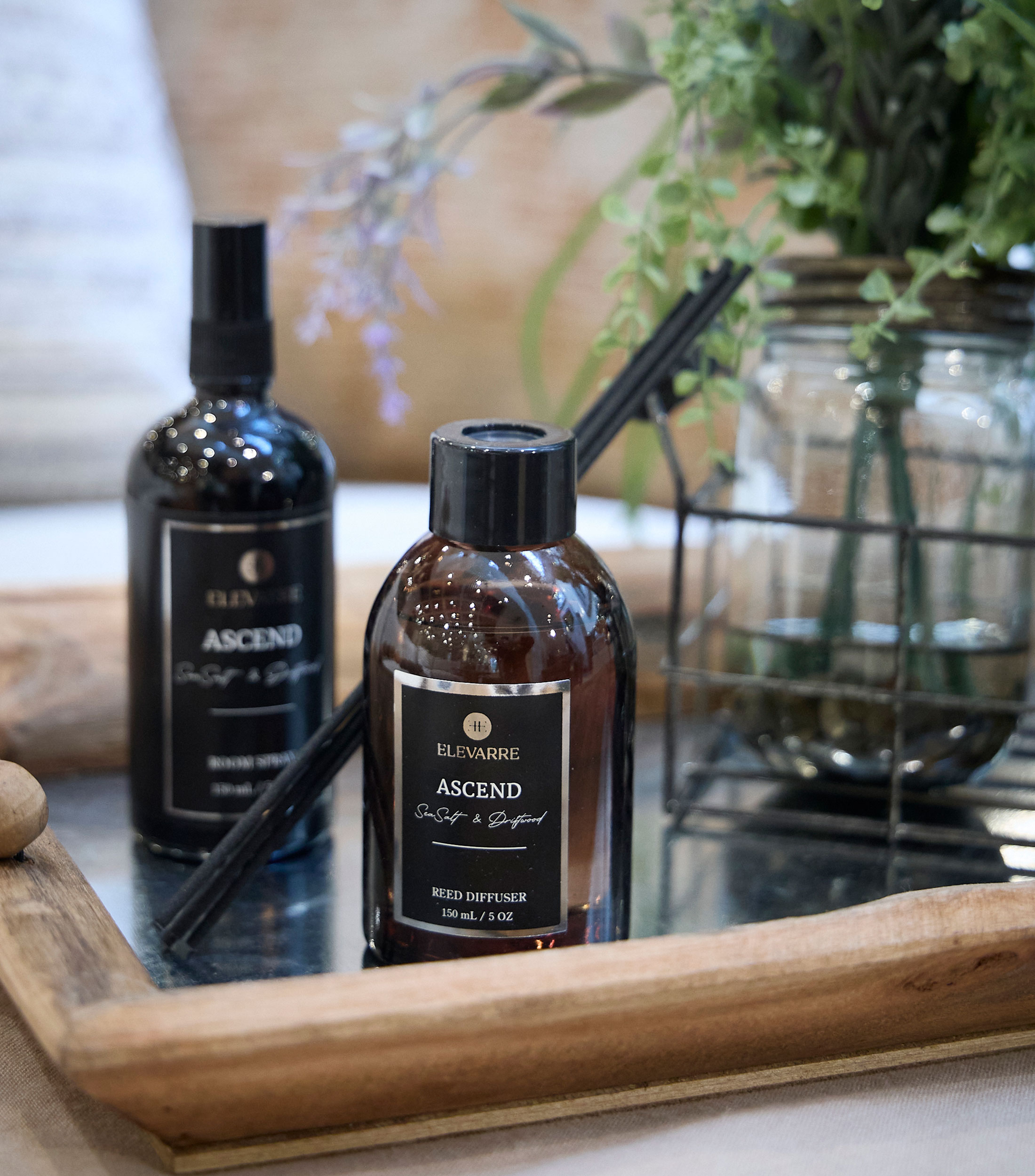 Difusor de aroma con varitas Ascend Sea Salt And Driftwood