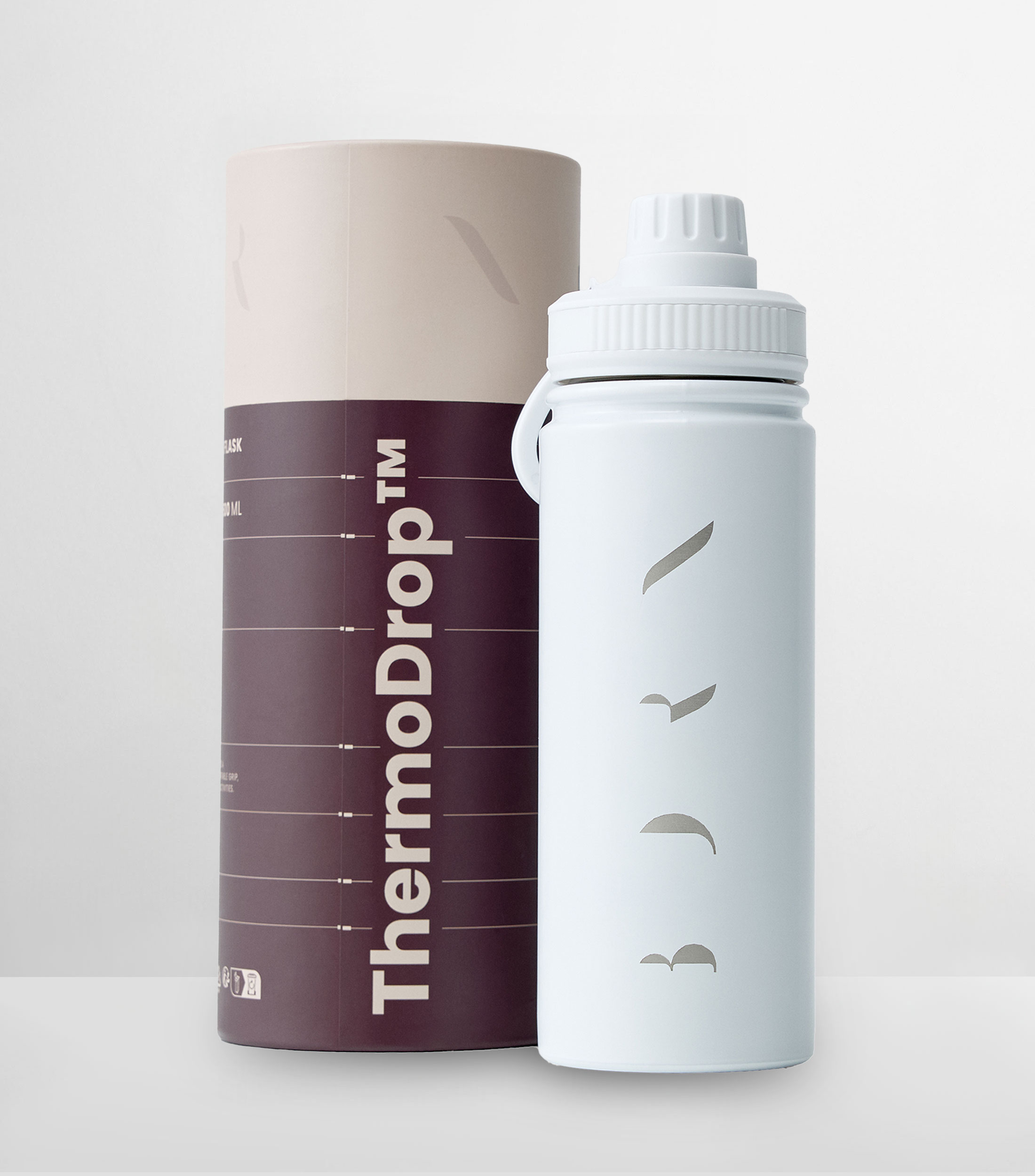 Botella para agua Vivaq blanco