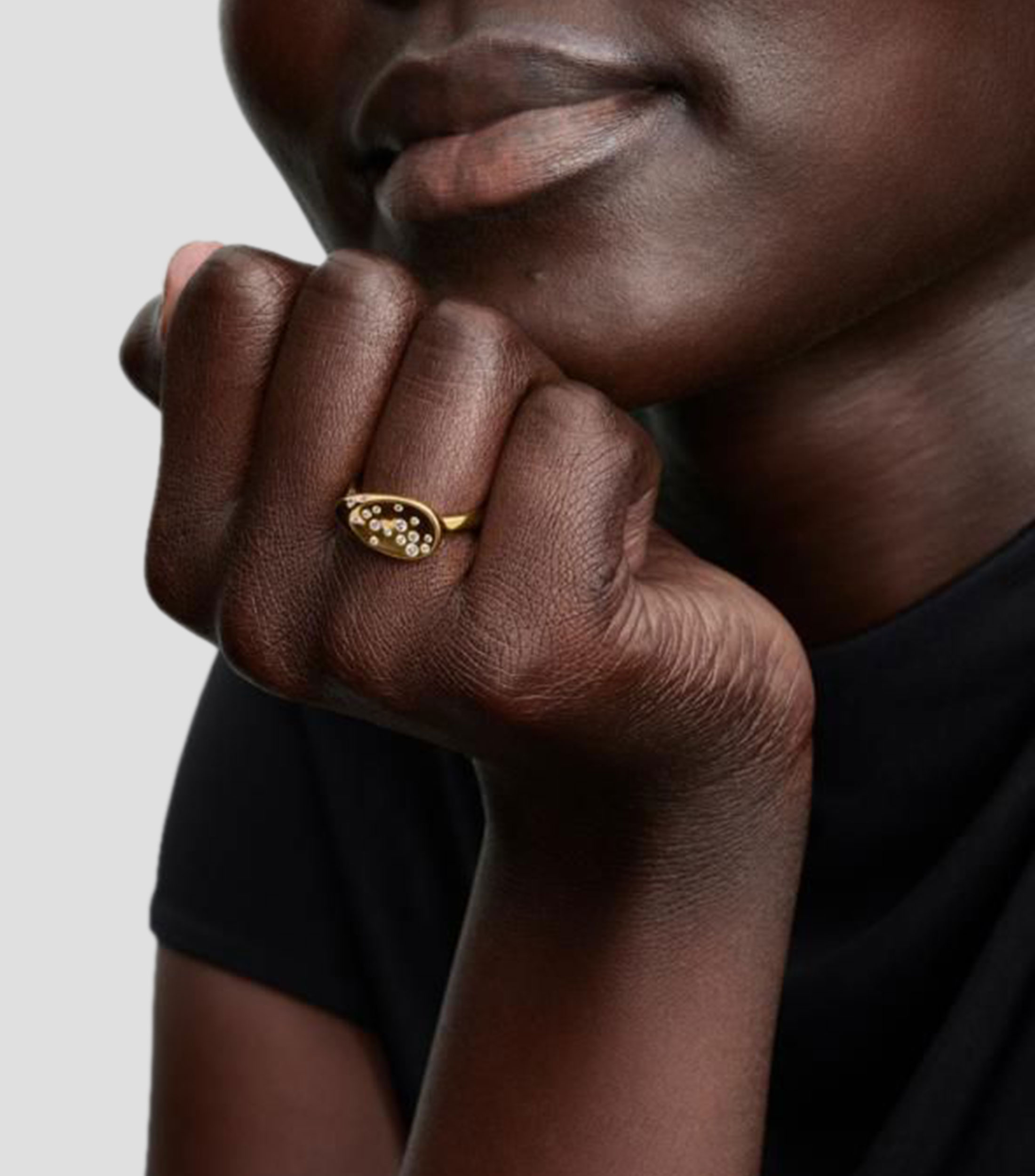 Anillo en plata con circonia cúbica Mujer