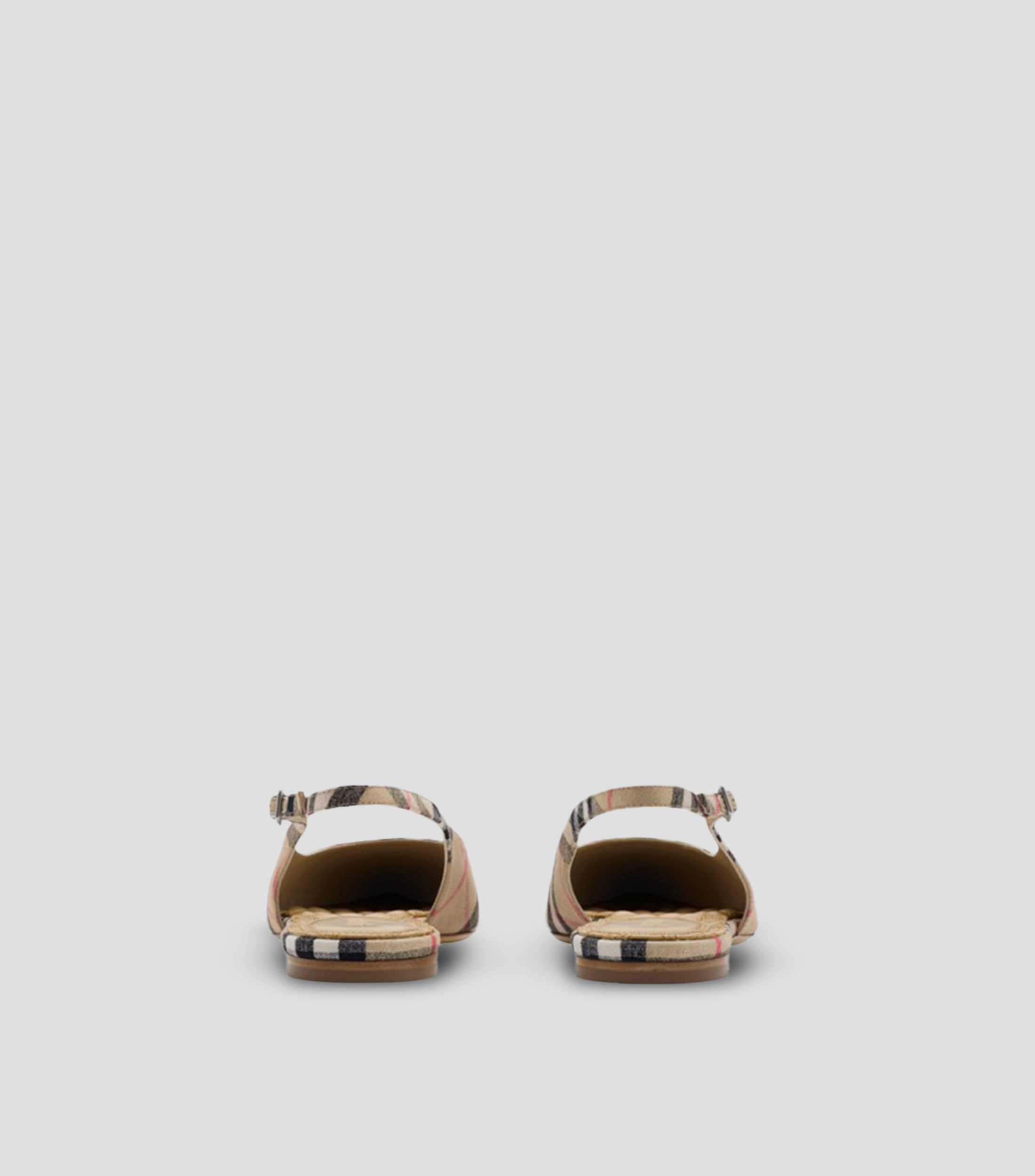 Flats Check destalonados Mujer