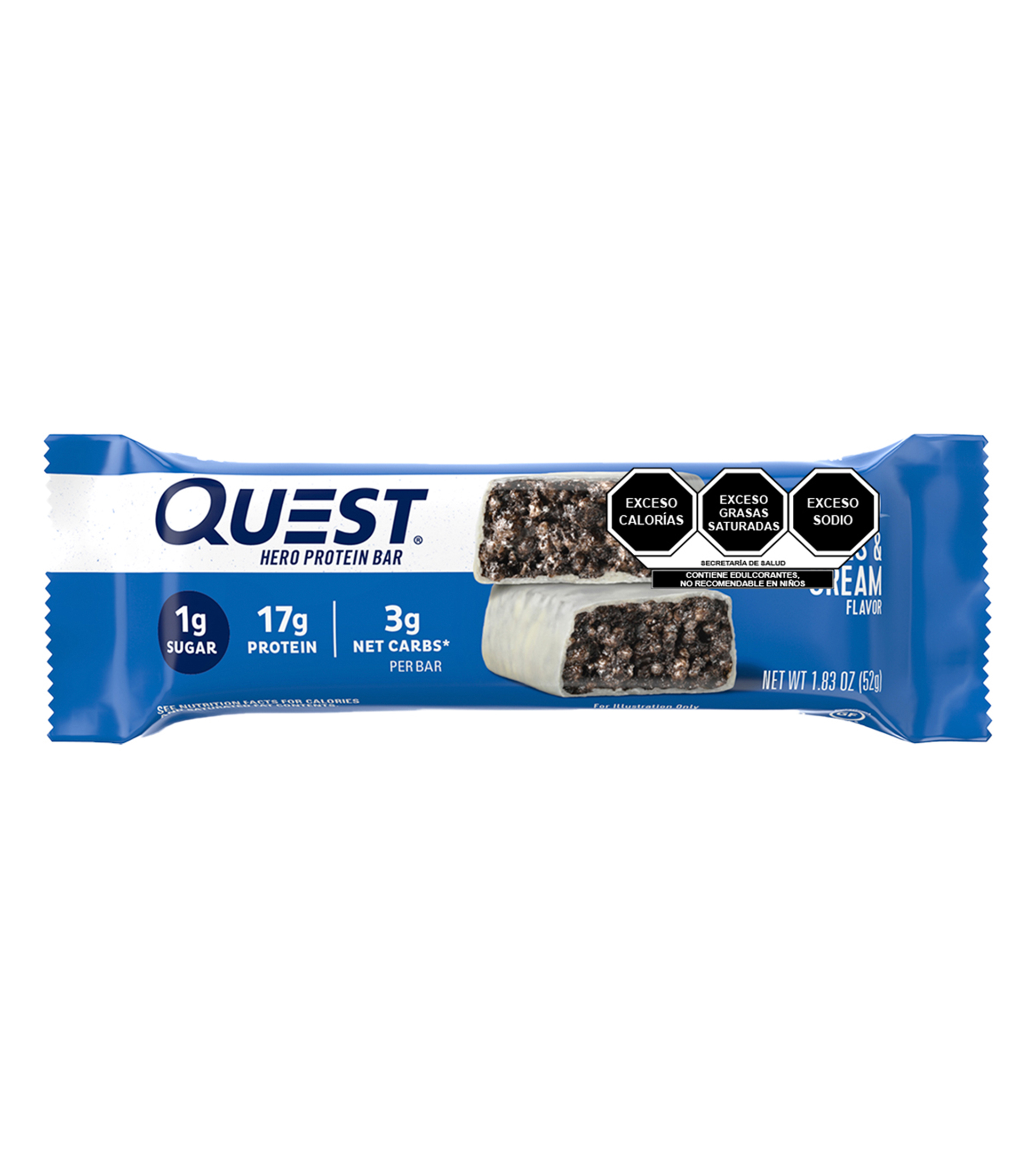 Barra de Proteína Cookies & Cream, 52 g