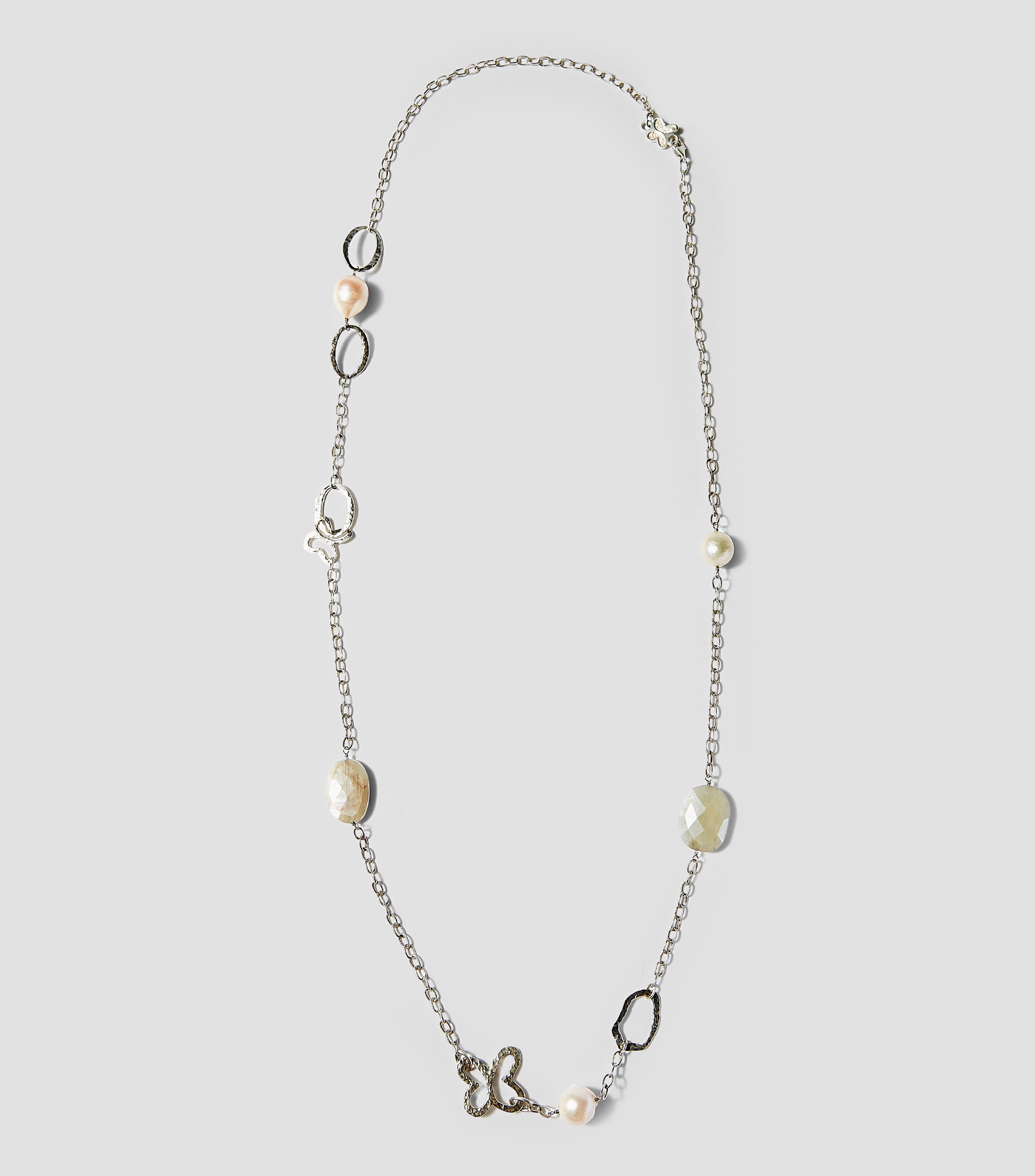 Collar en plata .925 con perlas Mujer