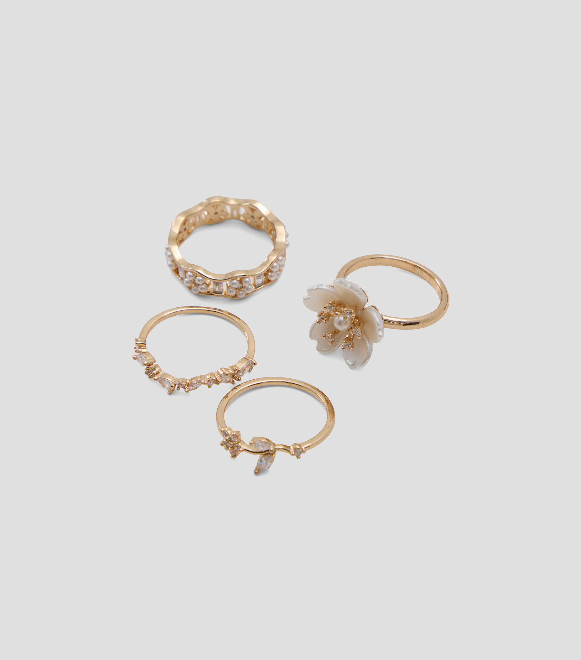 Set 4 anillos Alexiia Mujer