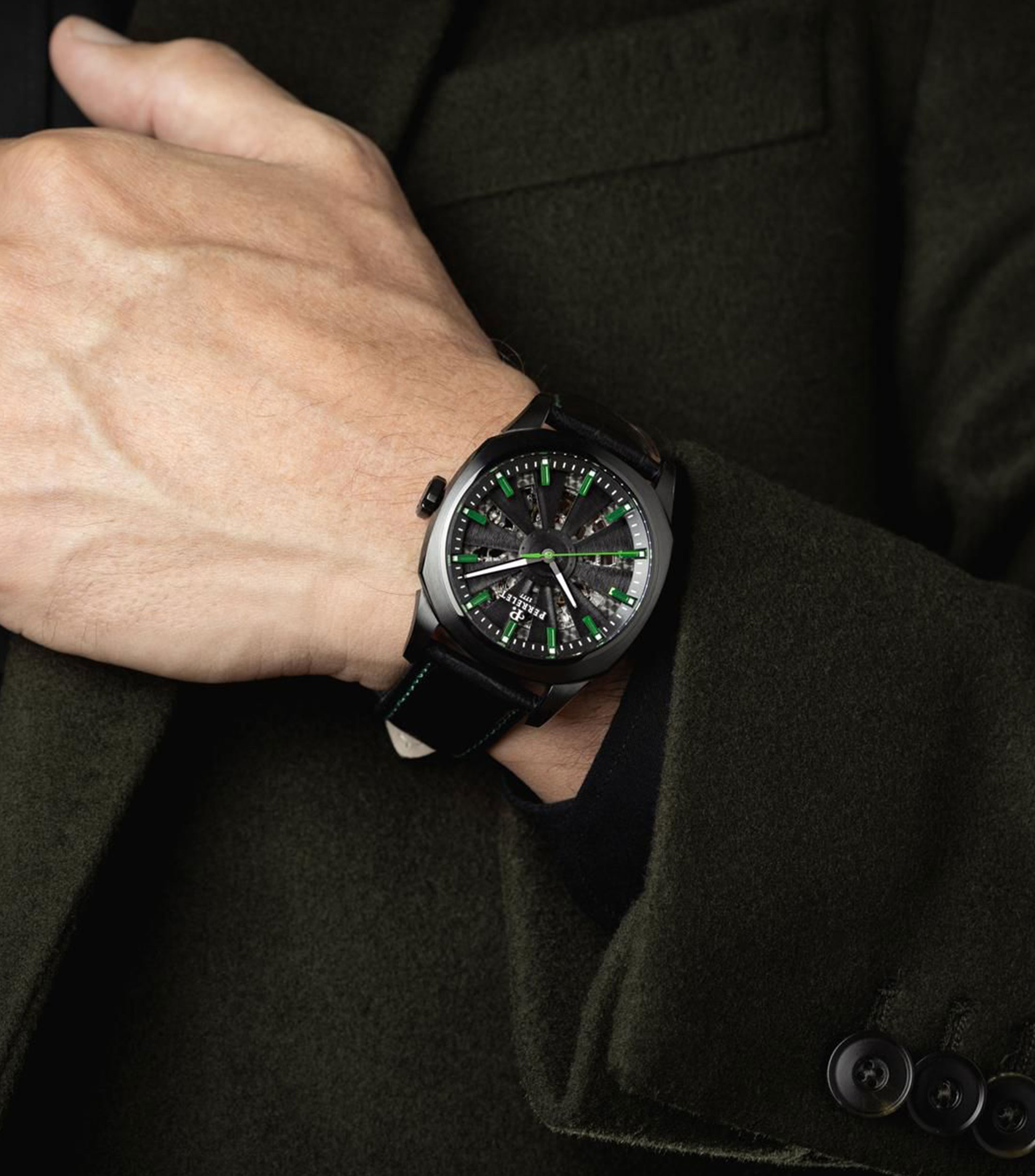 Reloj para Hombre Turbine Urban Skeleton Casual Negro