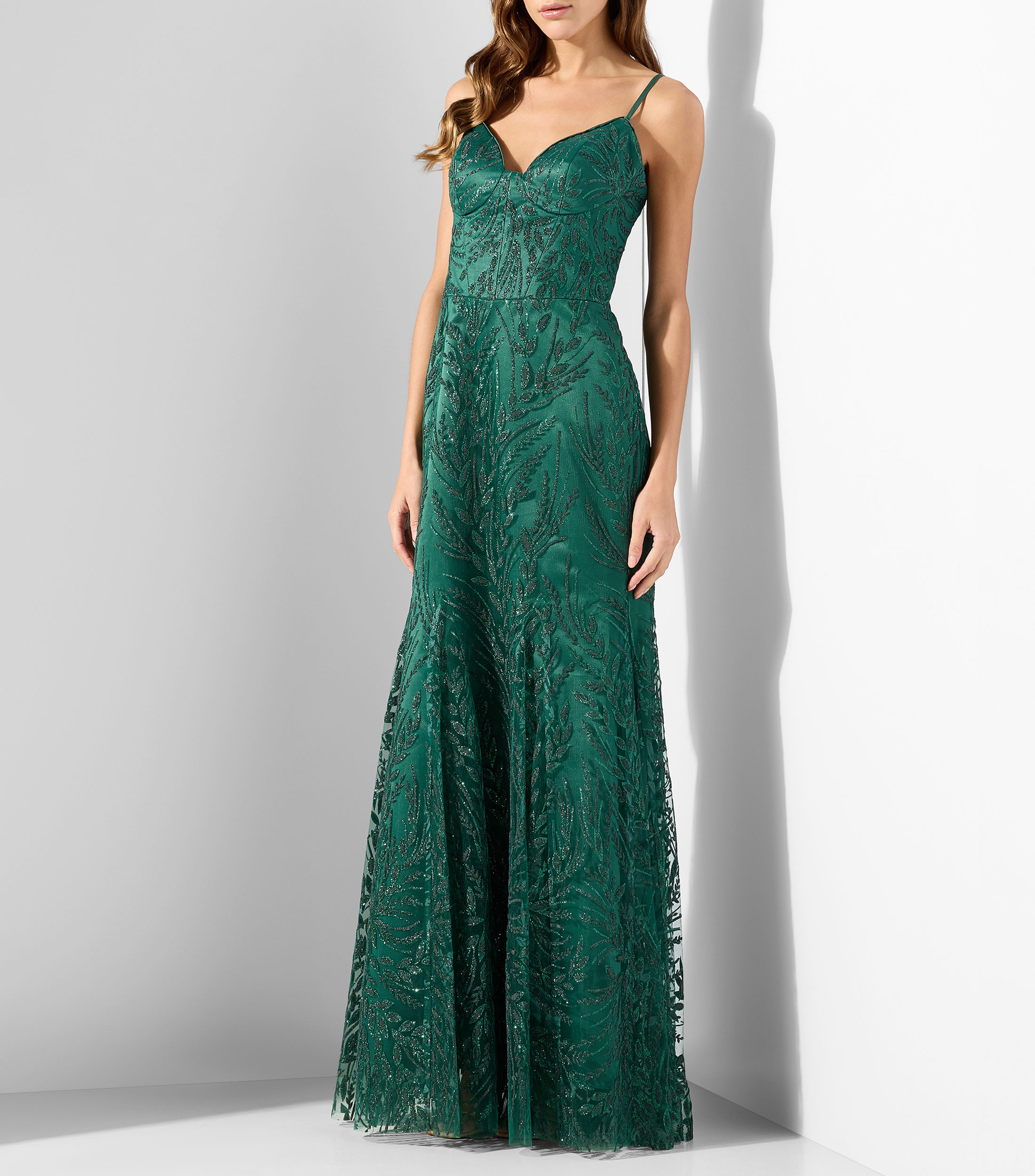 Vestido de fiesta largo fantasía con lentejuelas Mujer