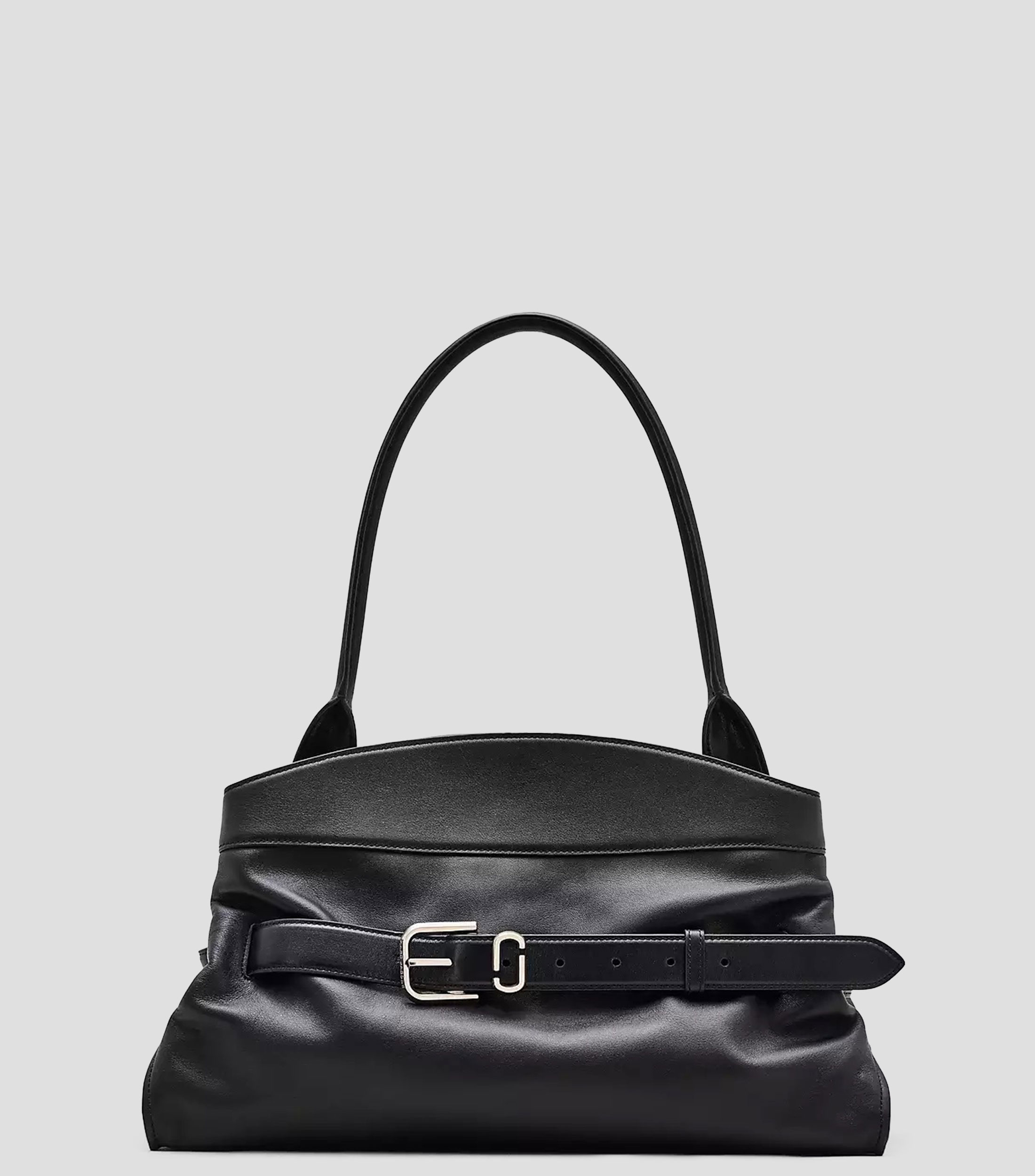 Bolsa Satchel en piel vacuna lisa Mujer