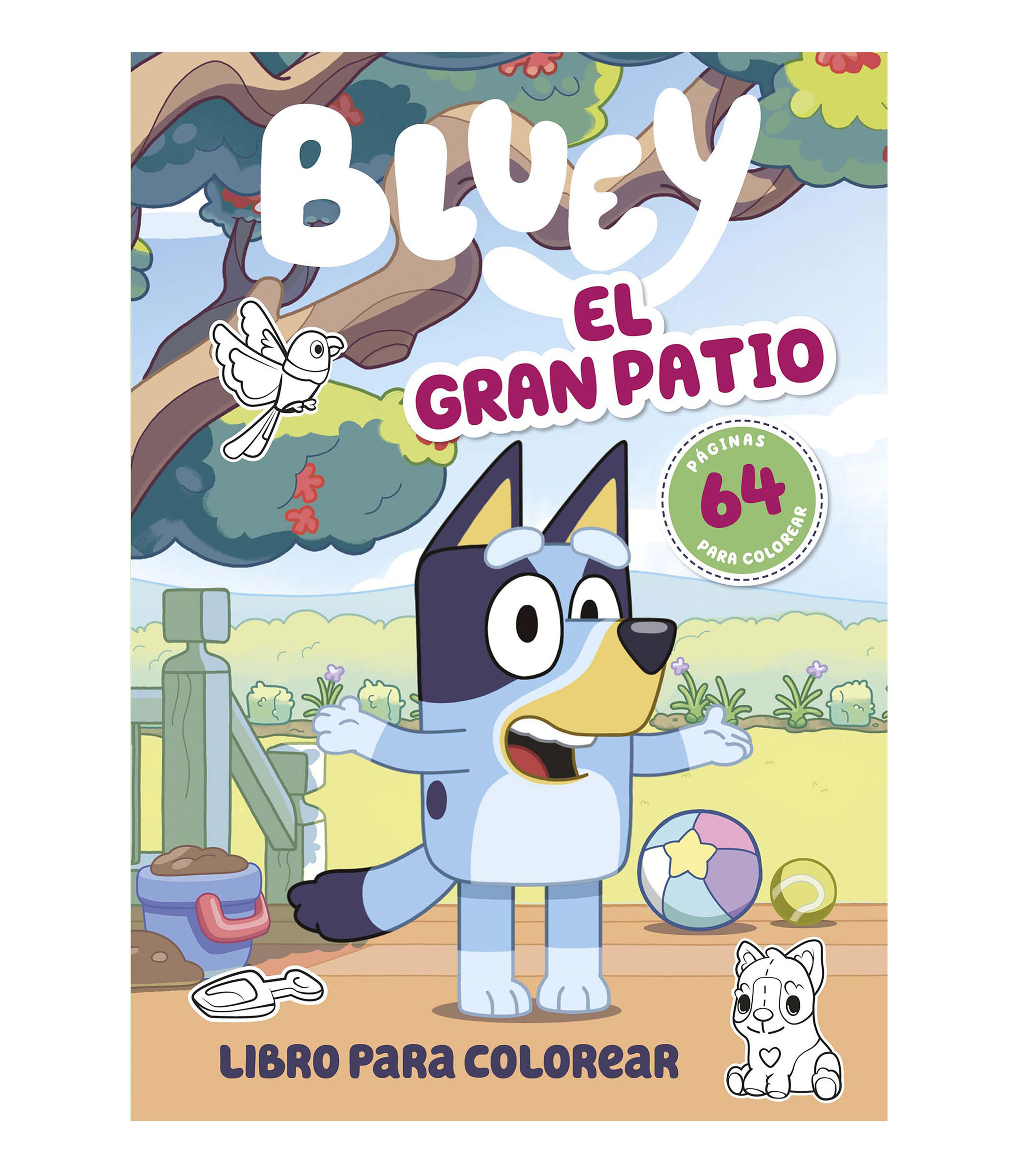 InfantilesBluey El Gran Patio Libro para colorear, Ladybird Books