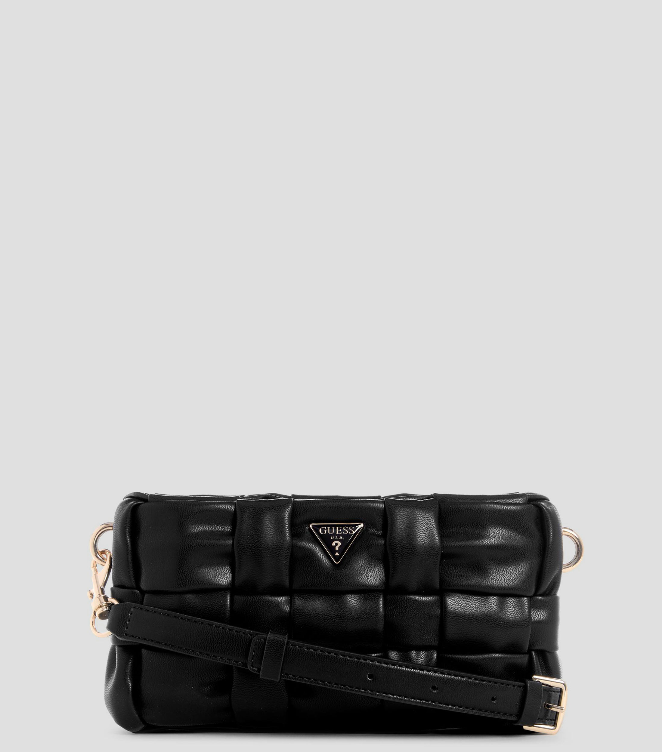 Bolsa mini crossbody negra Marion tejida Mujer