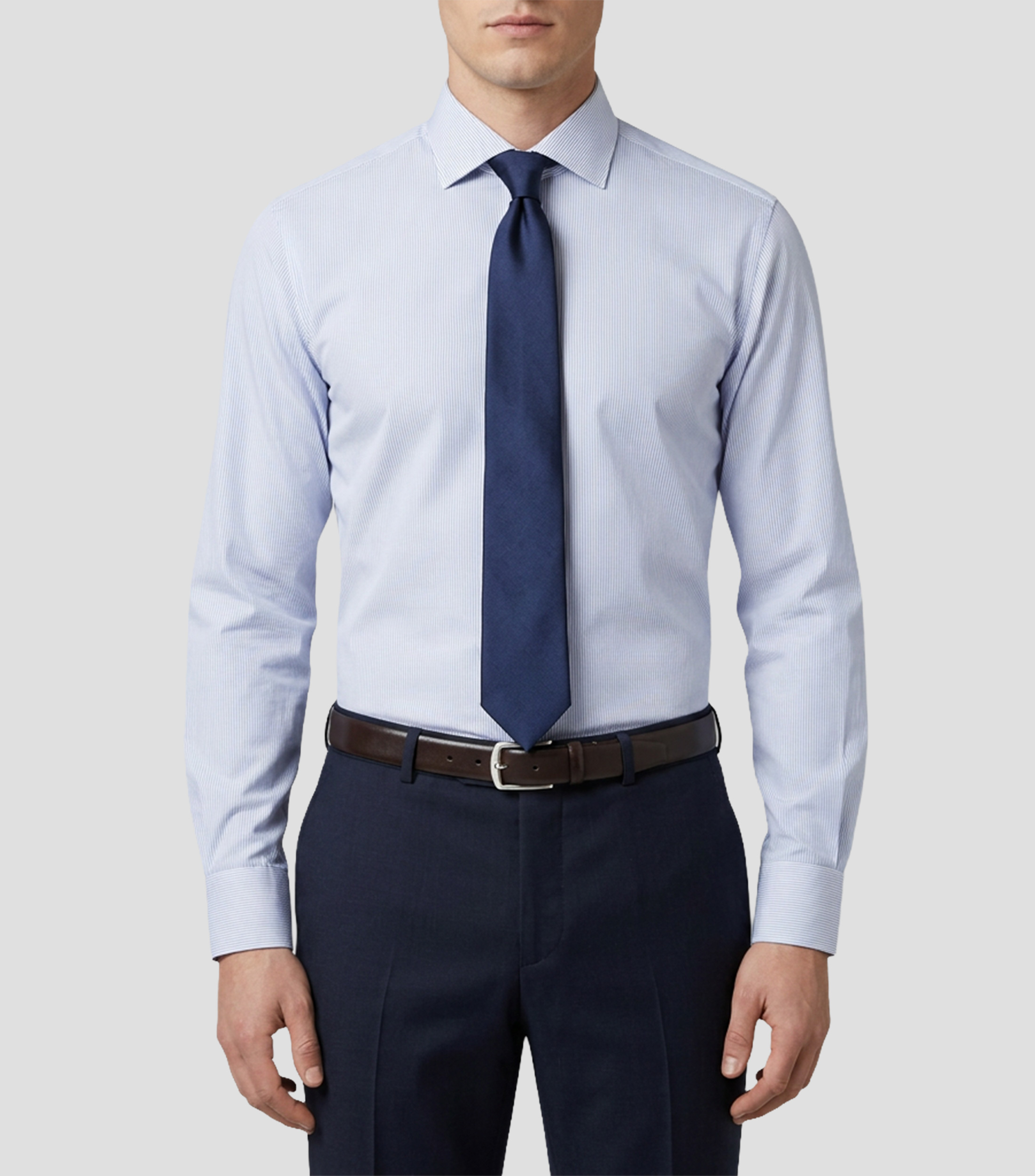 Camisa de Vestir rayas manga larga Hombre