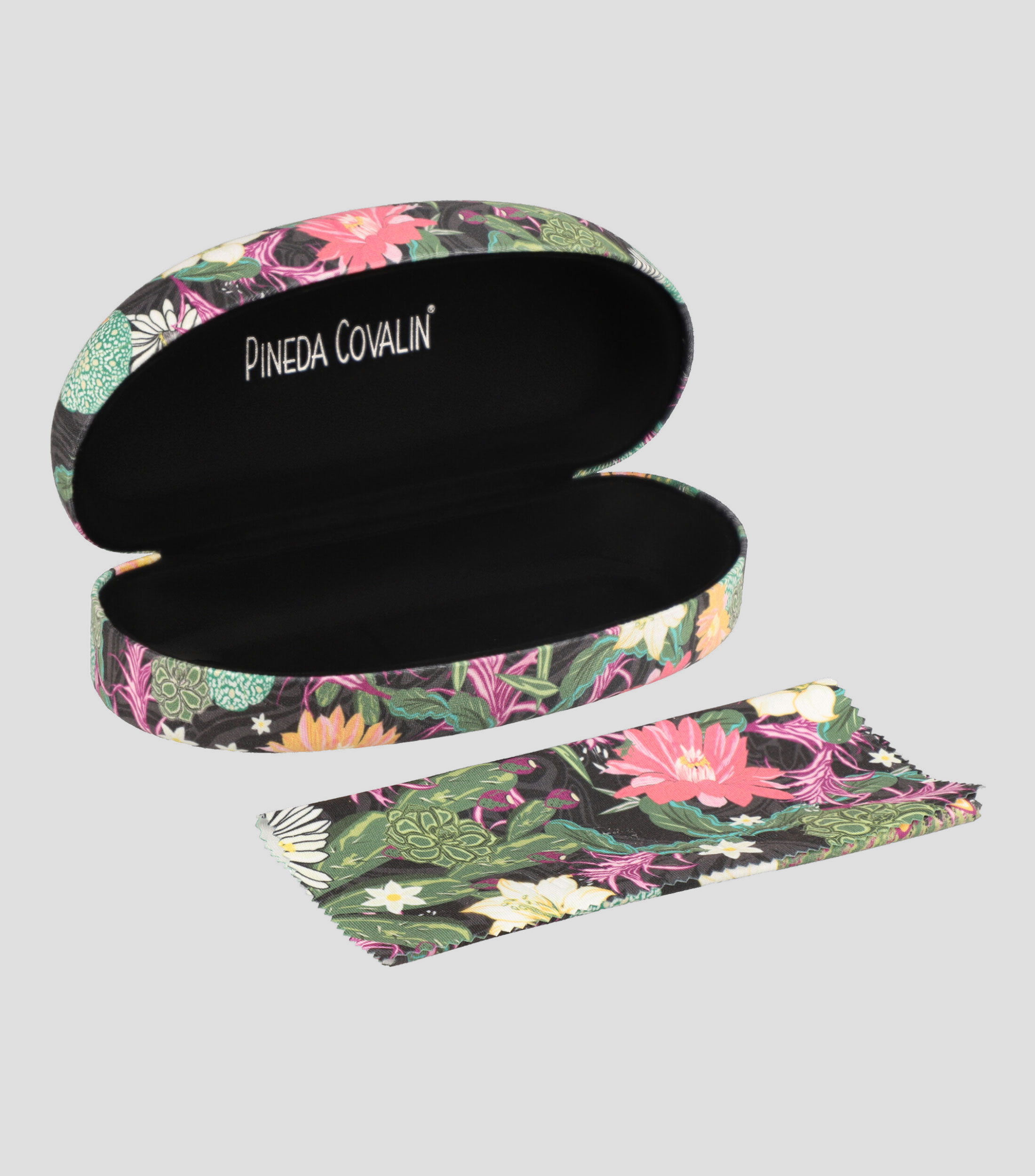 Estuche para Lentes de sol Cactáceas Jardín Botánico Negro Mujer