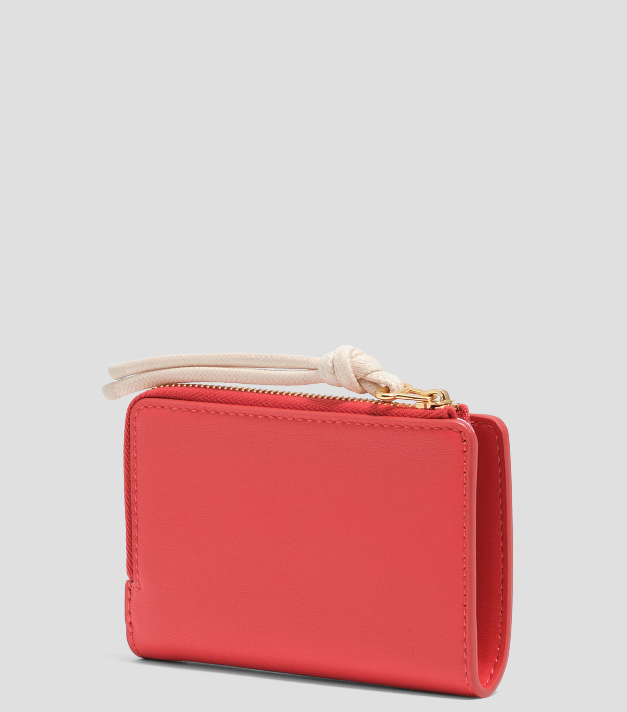 Cartera compacta rojo intenso Mujer