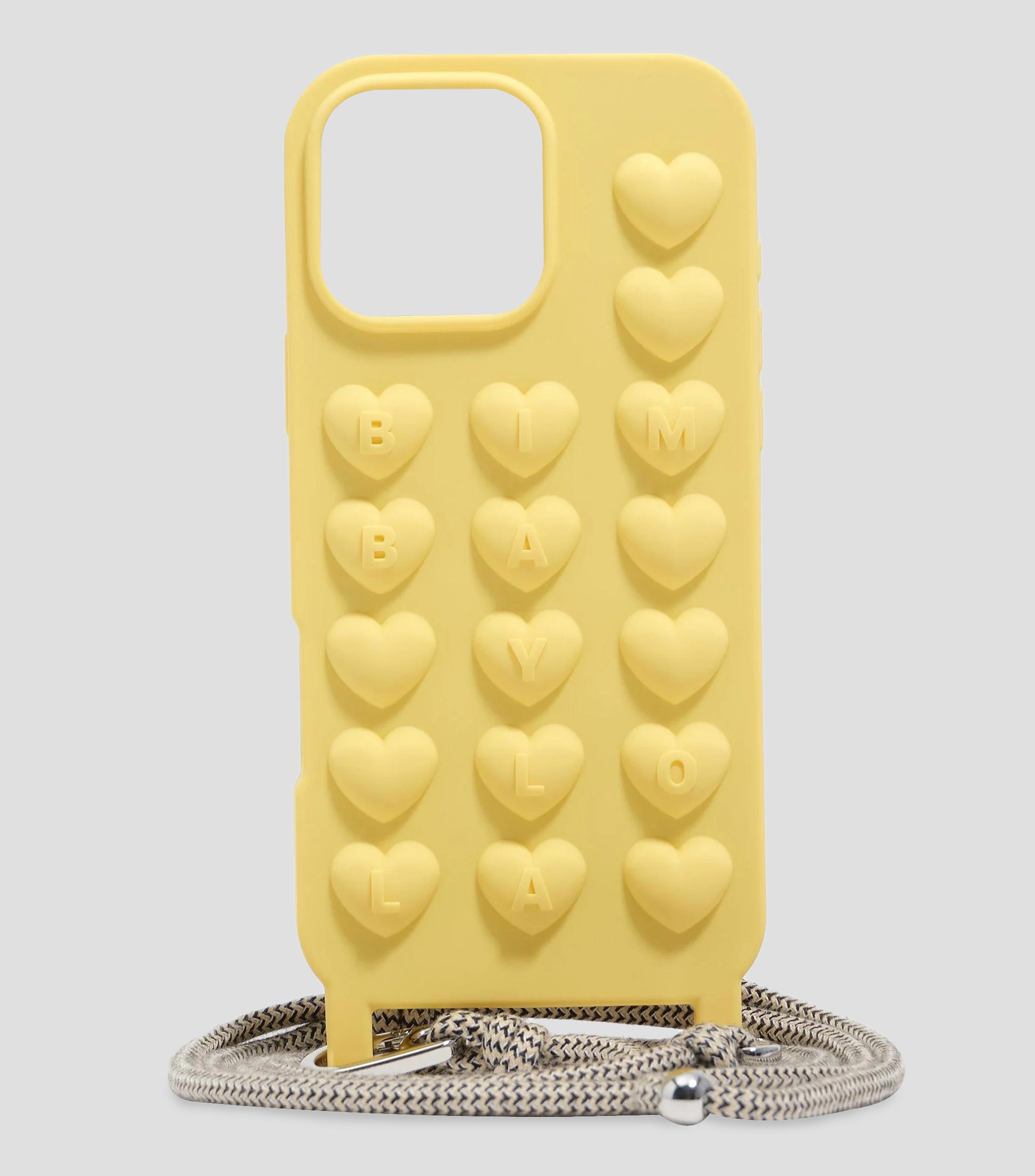 Funda de silicona con cuerda para para iPhone 15 Pro Max